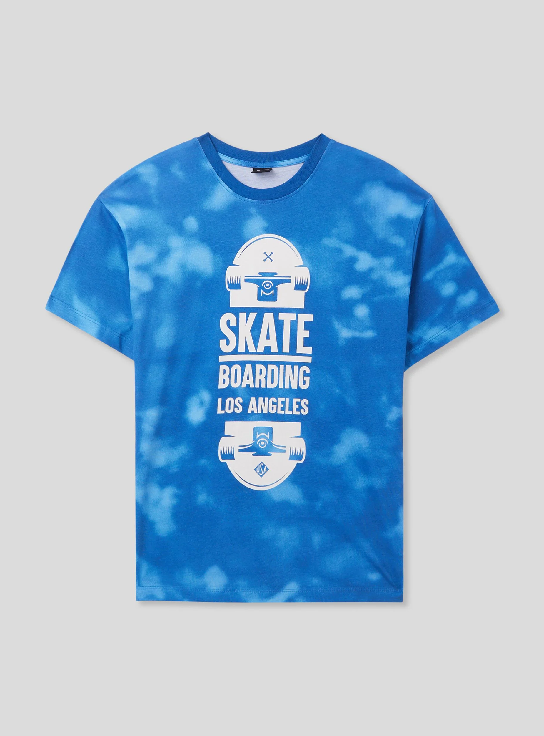 T-shirt tie-dye con stampa skate - Image 6