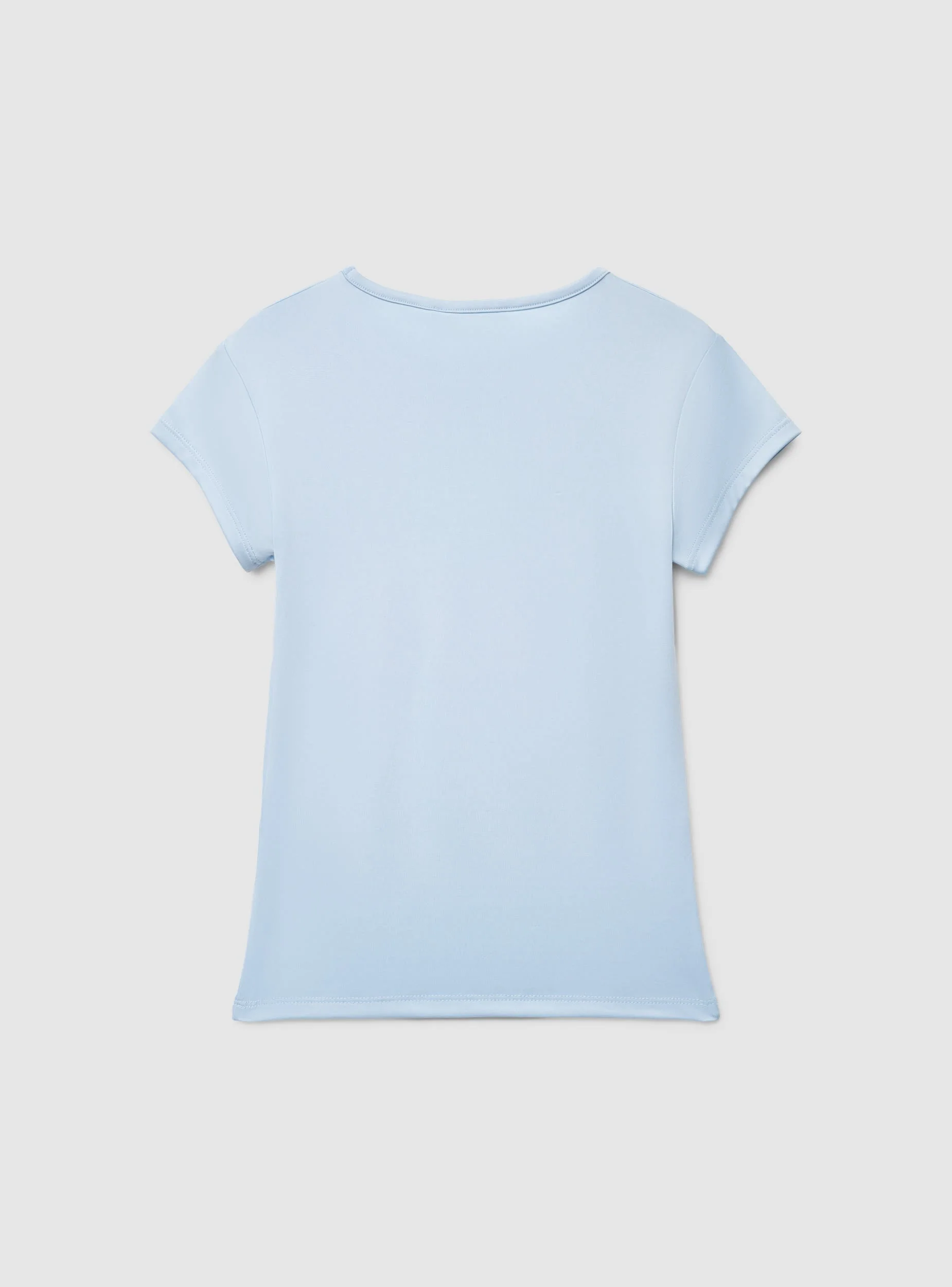 T-shirt tinta unita elasticizzata - Image 6