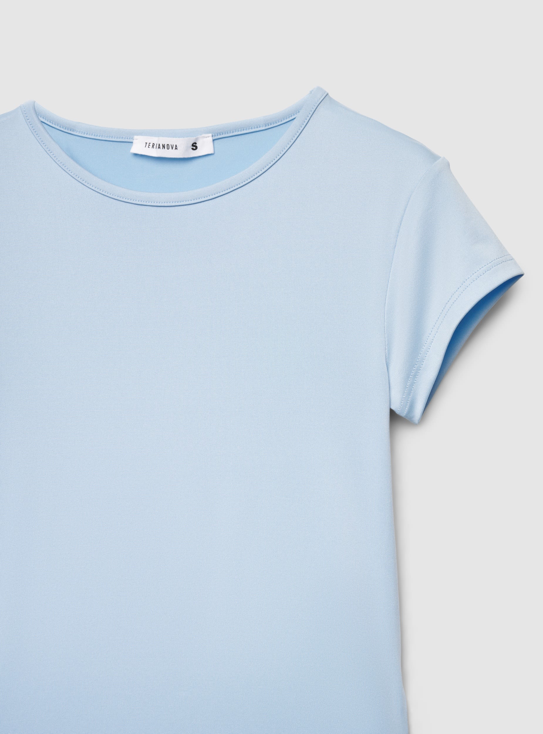 T-shirt tinta unita elasticizzata - Image 7