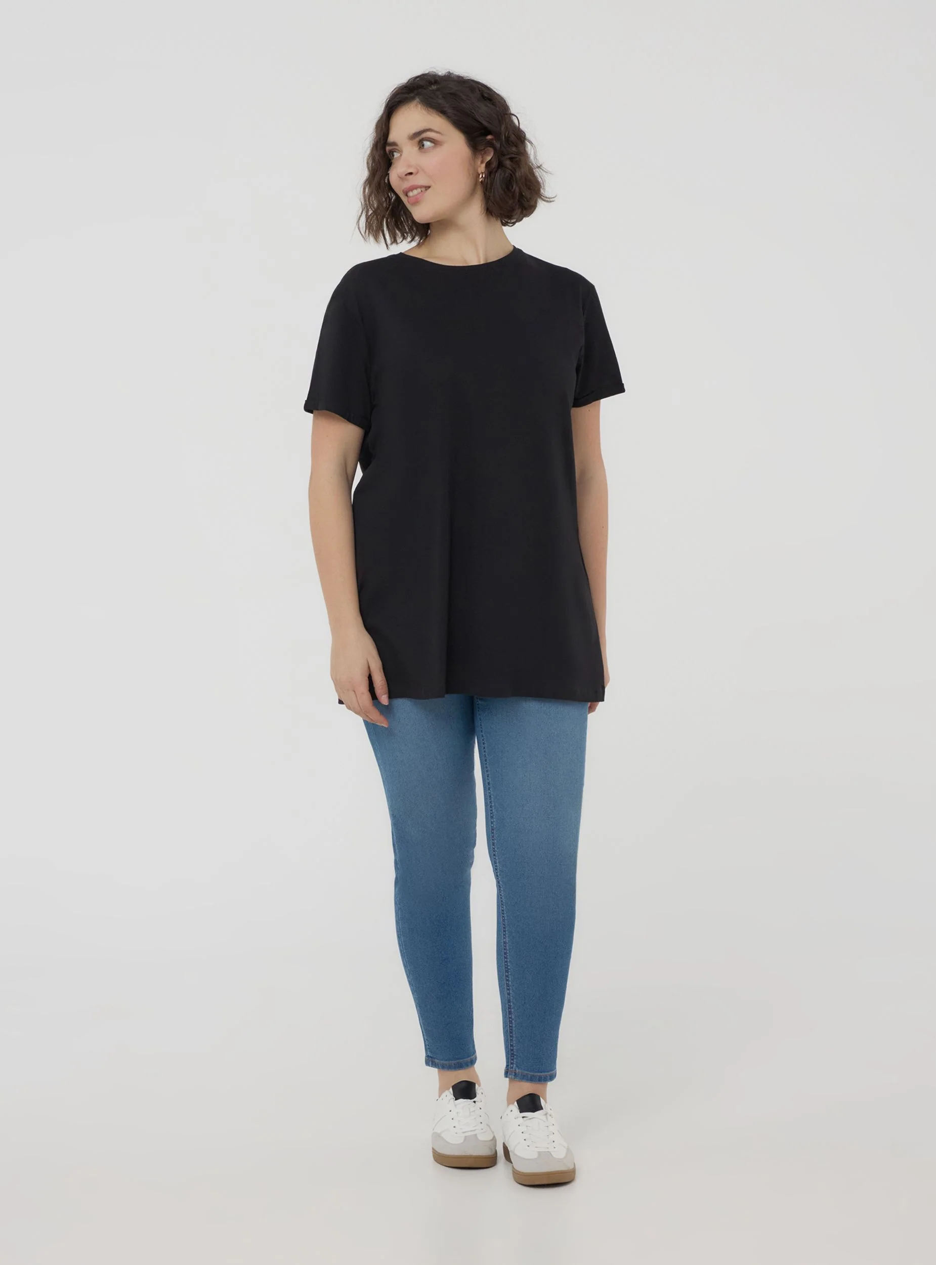 T-shirt tinta unita maxi