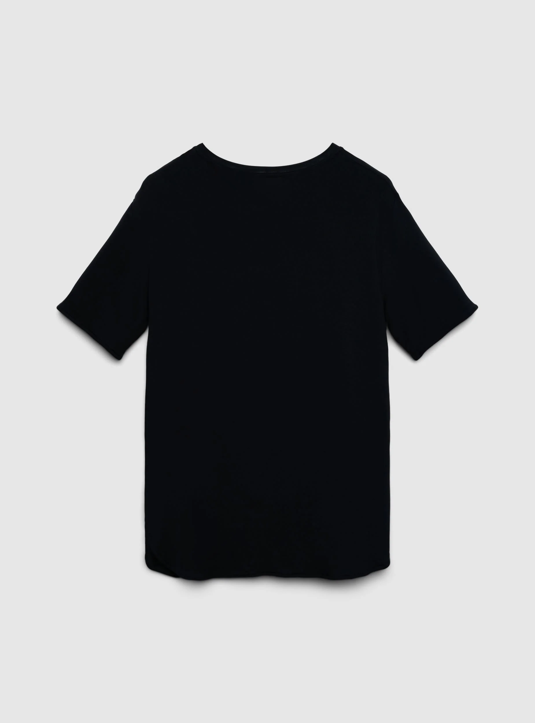 T-shirt tinta unita scollo a V - Image 6