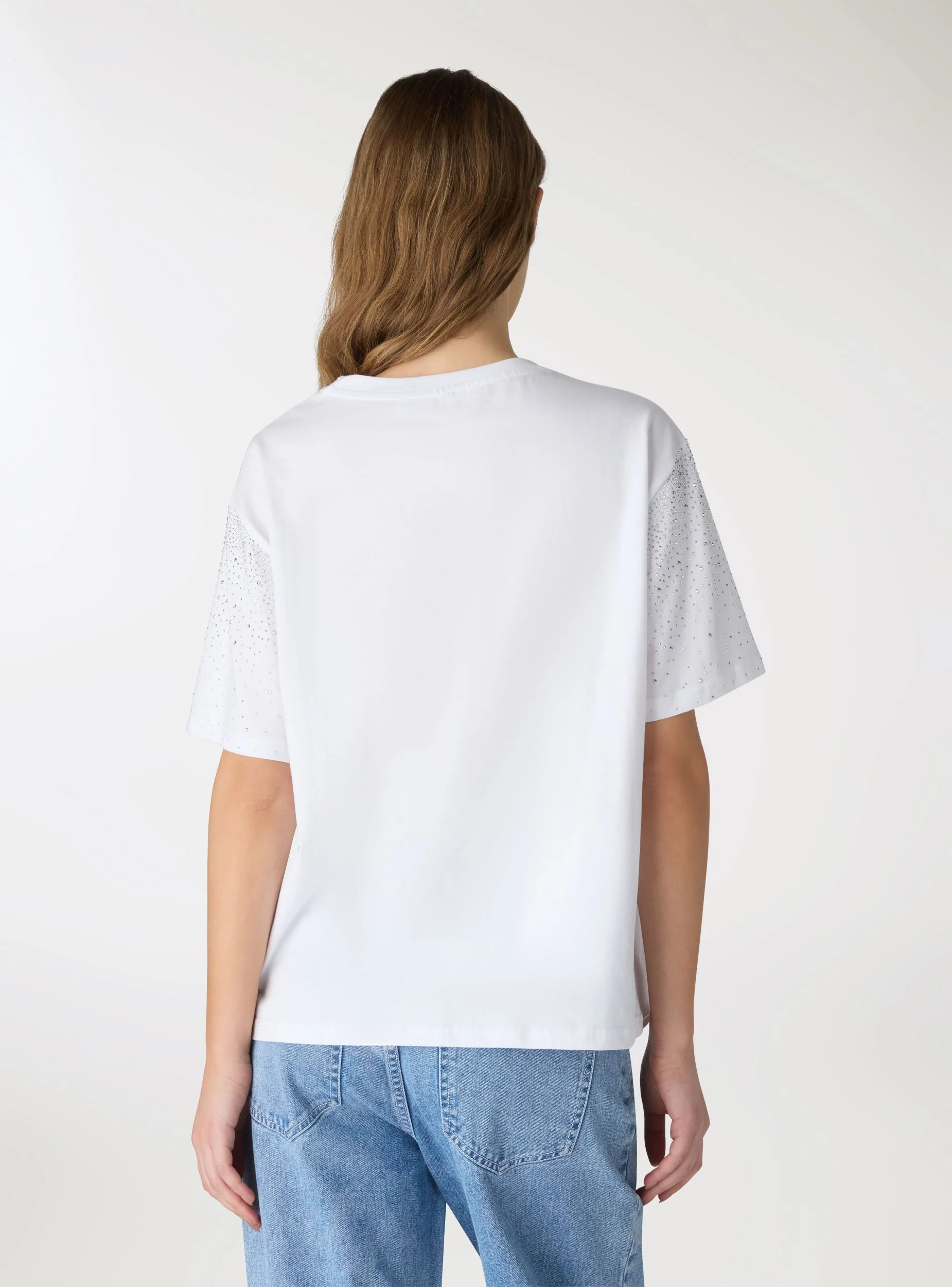 T-shirt vestibilità maxi con applicazioni degradé - Image 3
