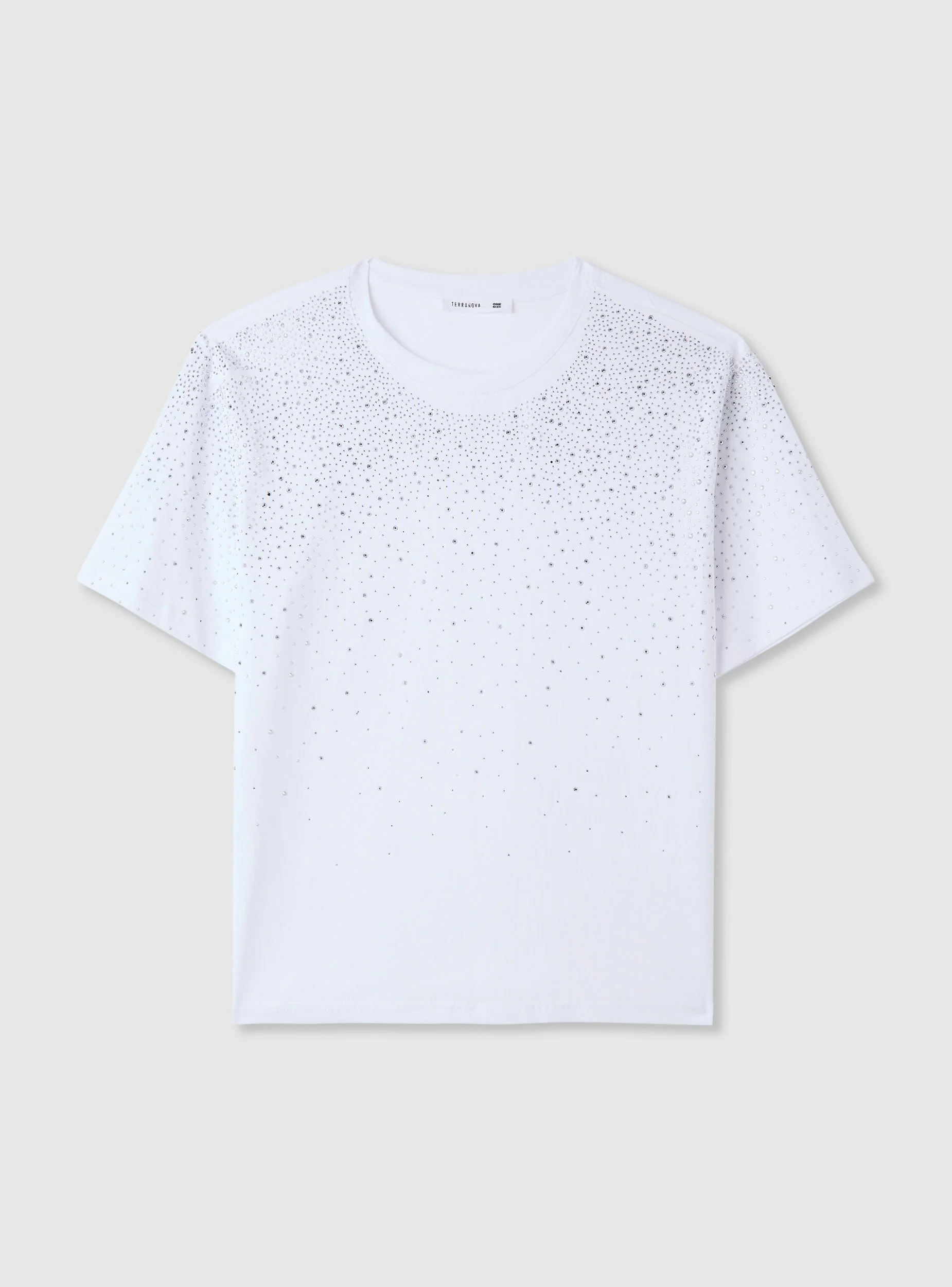 T-shirt vestibilità maxi con applicazioni degradé - Image 6