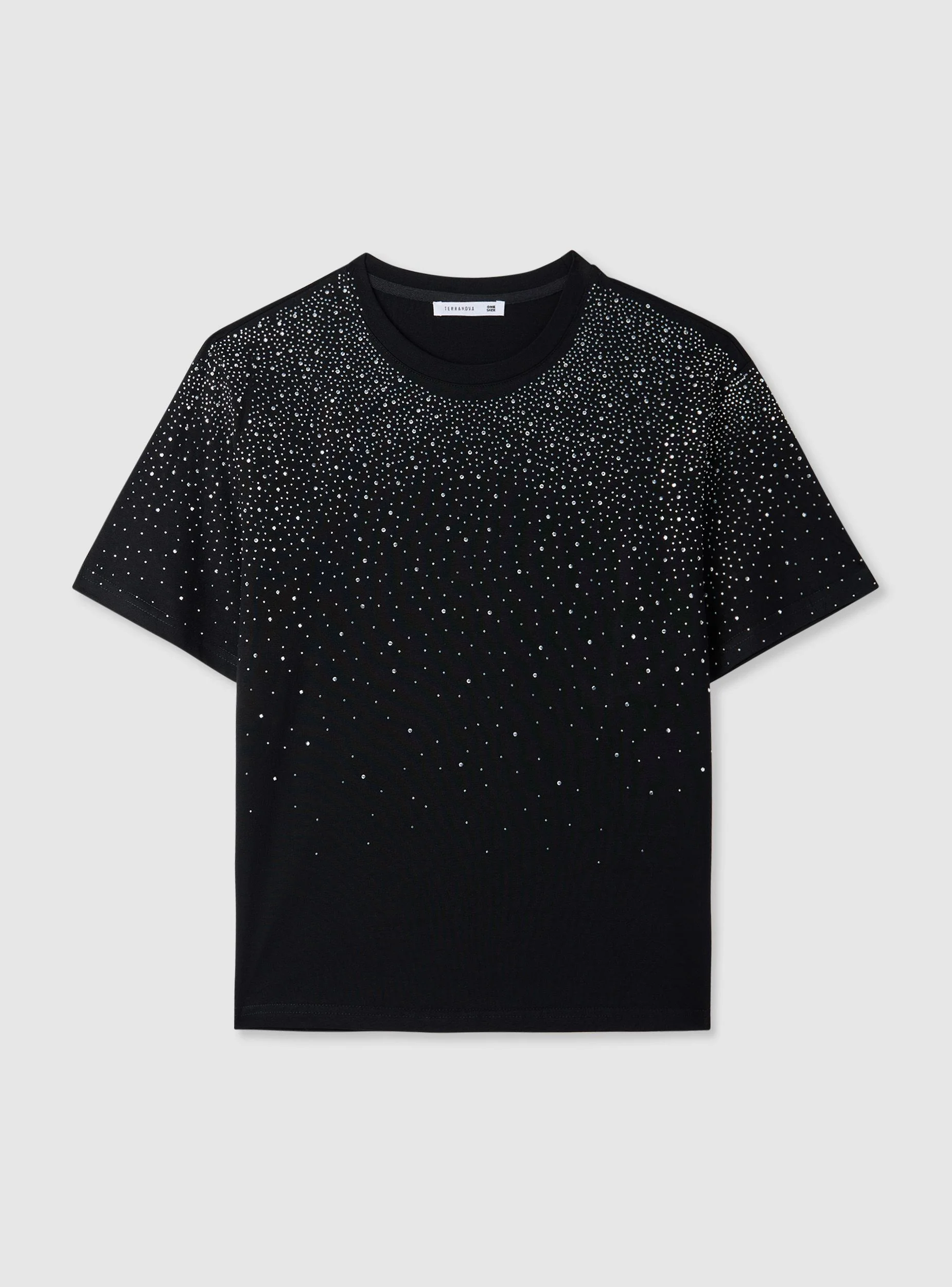 T-shirt vestibilità maxi con applicazioni degradé - Image 6