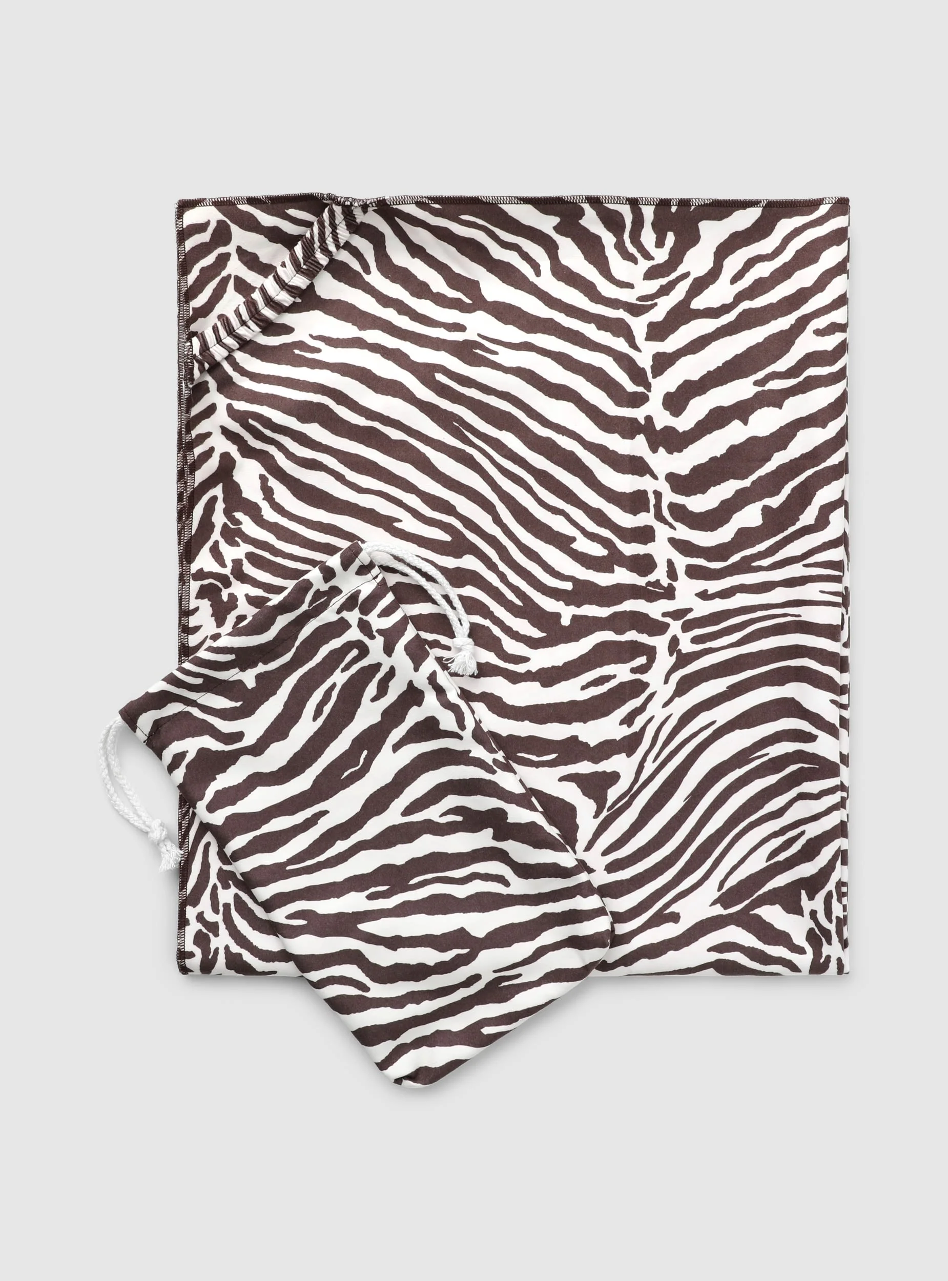 Telo mare con pochette stampa zebra - Image 2