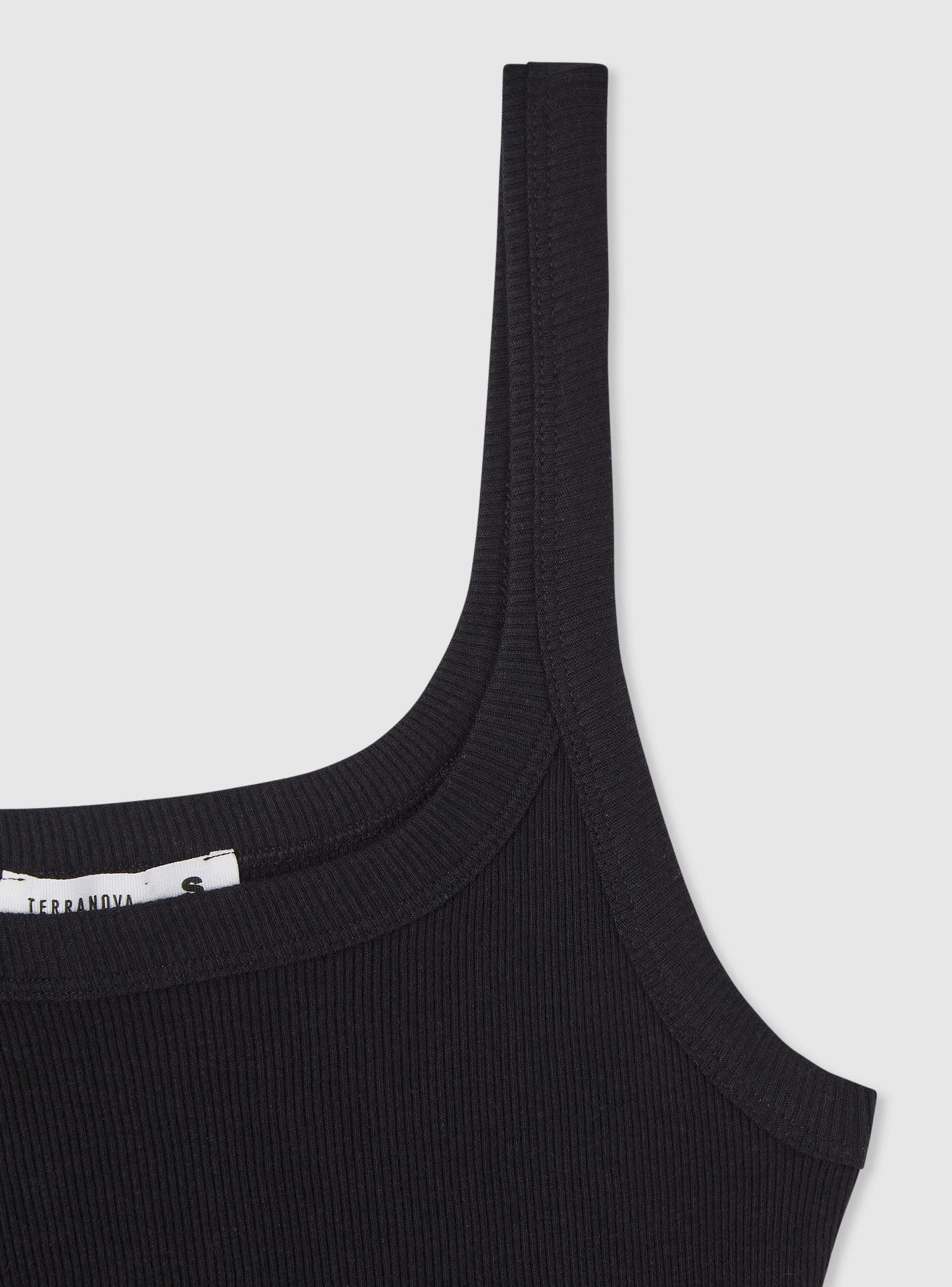 Top a costine con spalline sottili - Image 7