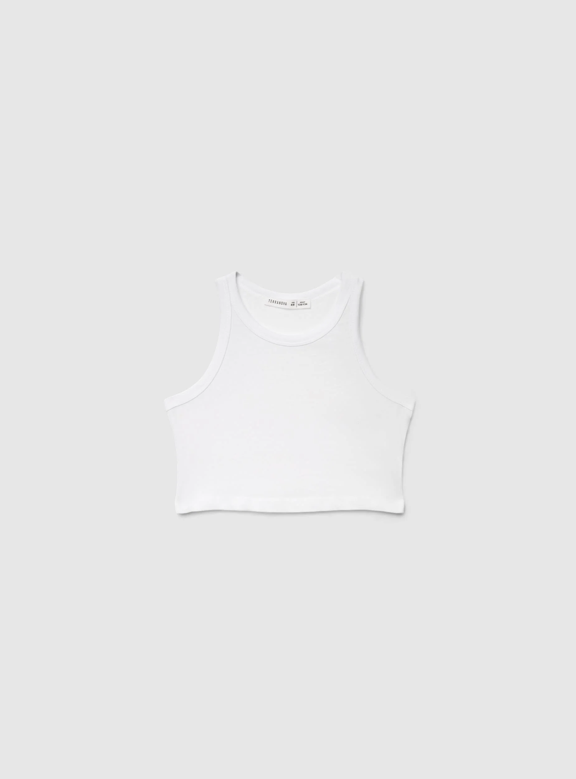 Top americana crop a tinta unita - Image 6