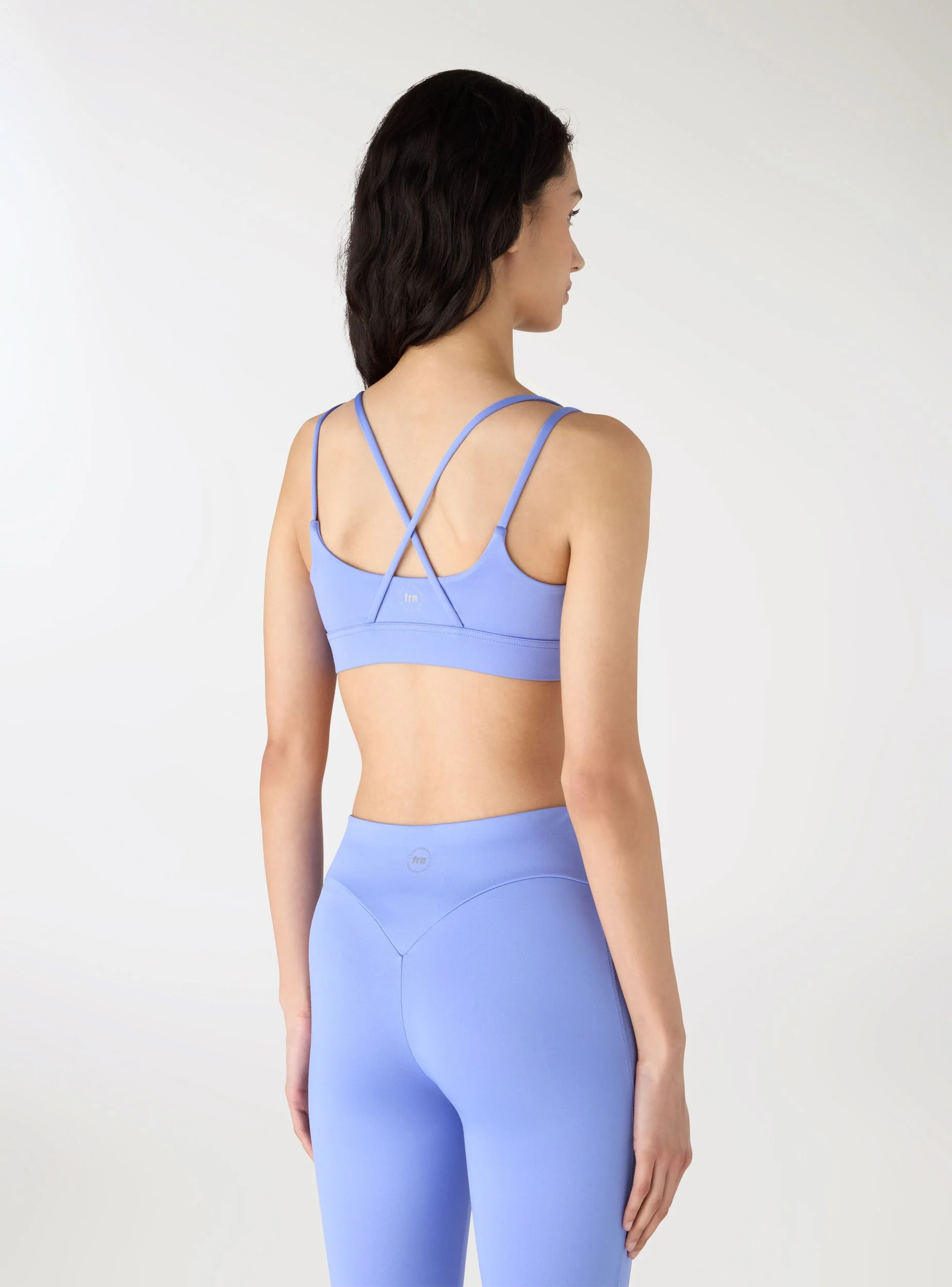 Top bra con spalline incrociate e scritta - Image 4