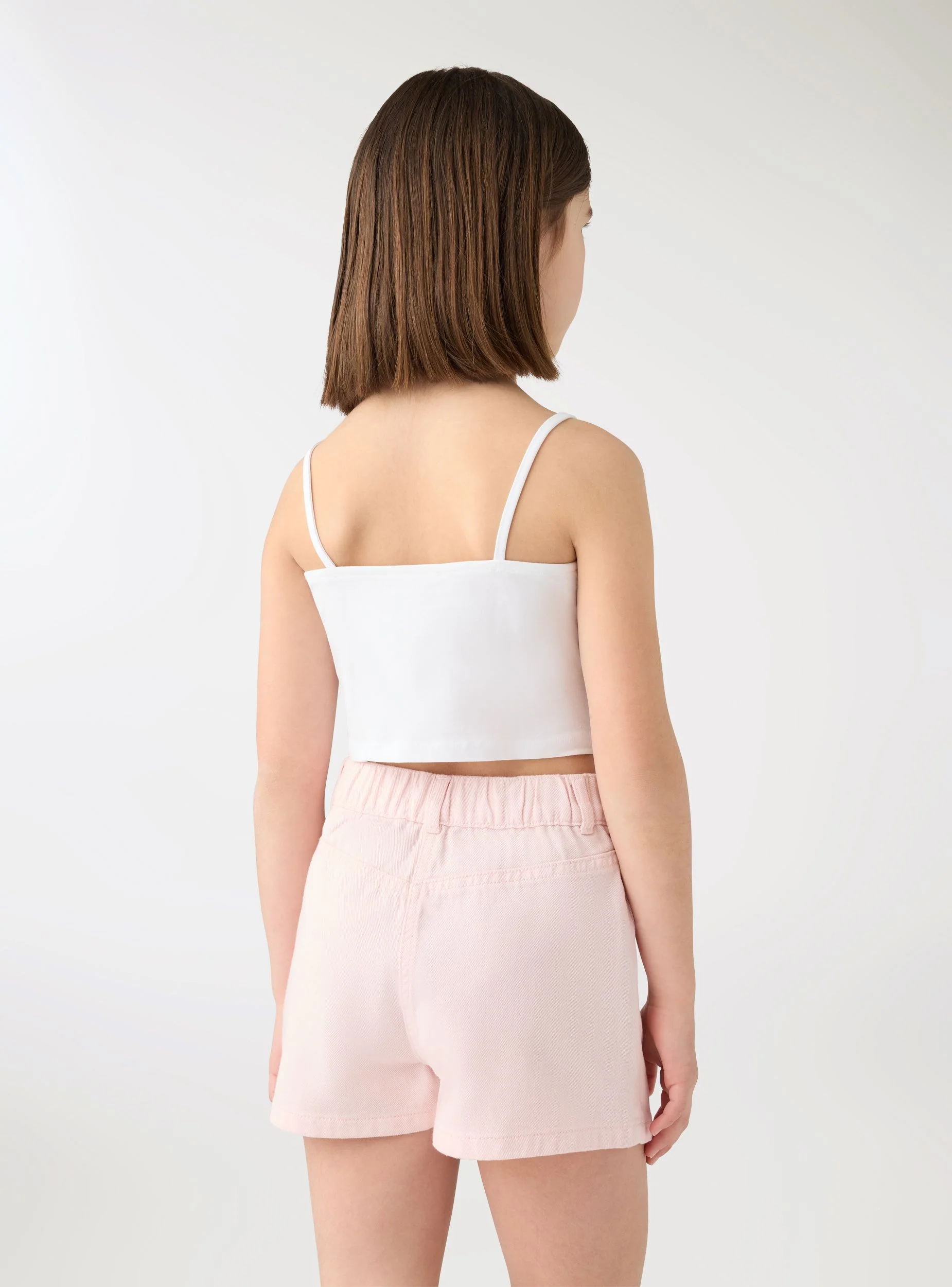 Top con applicazioni floreali in tulle - Image 3