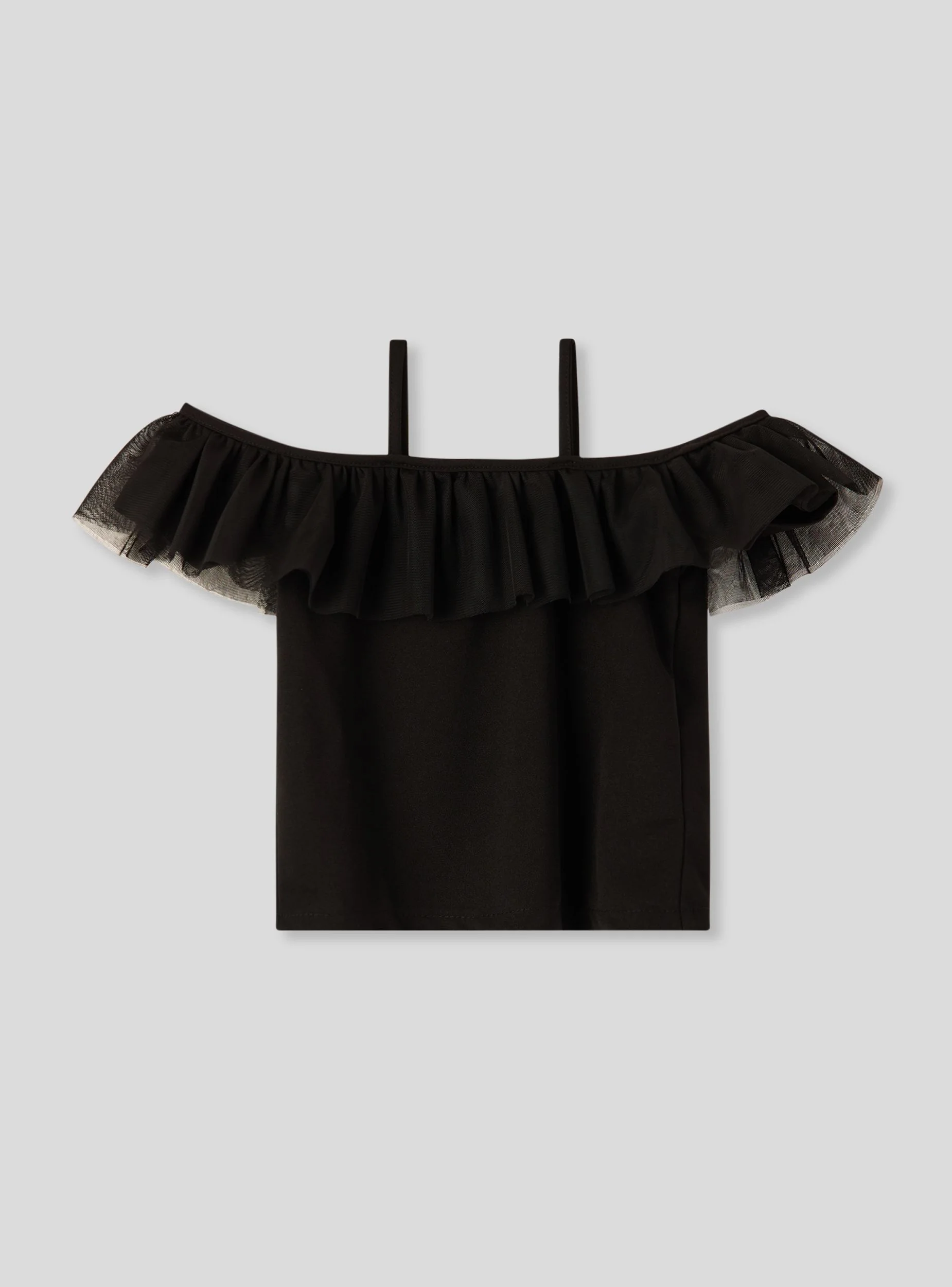 Top con balza in tulle - Image 5