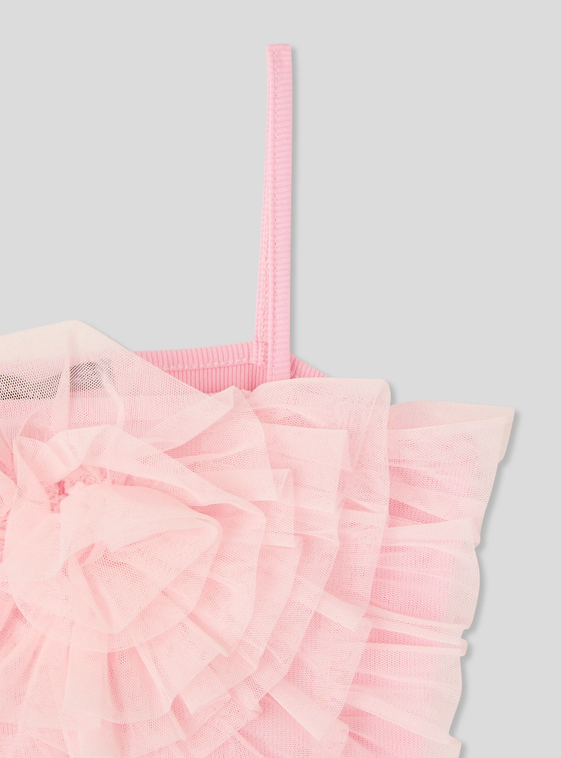 Top con balze in tulle - Image 2