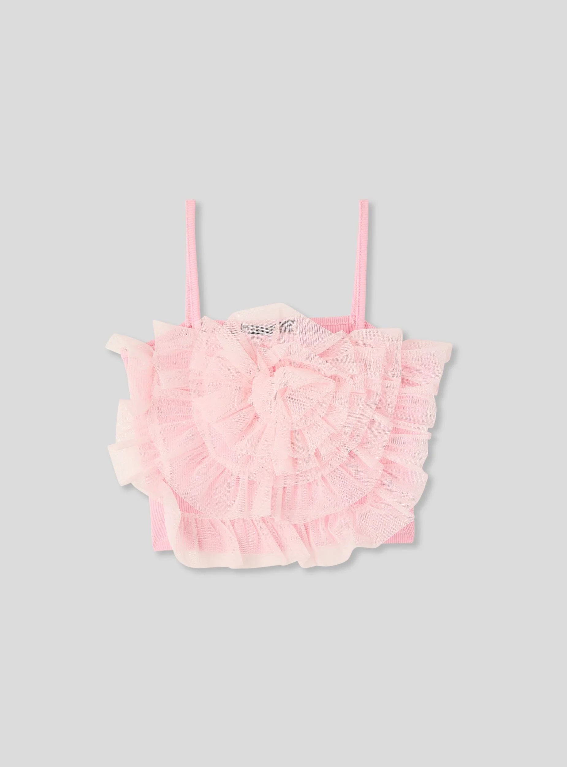 Top con balze in tulle - Image 3