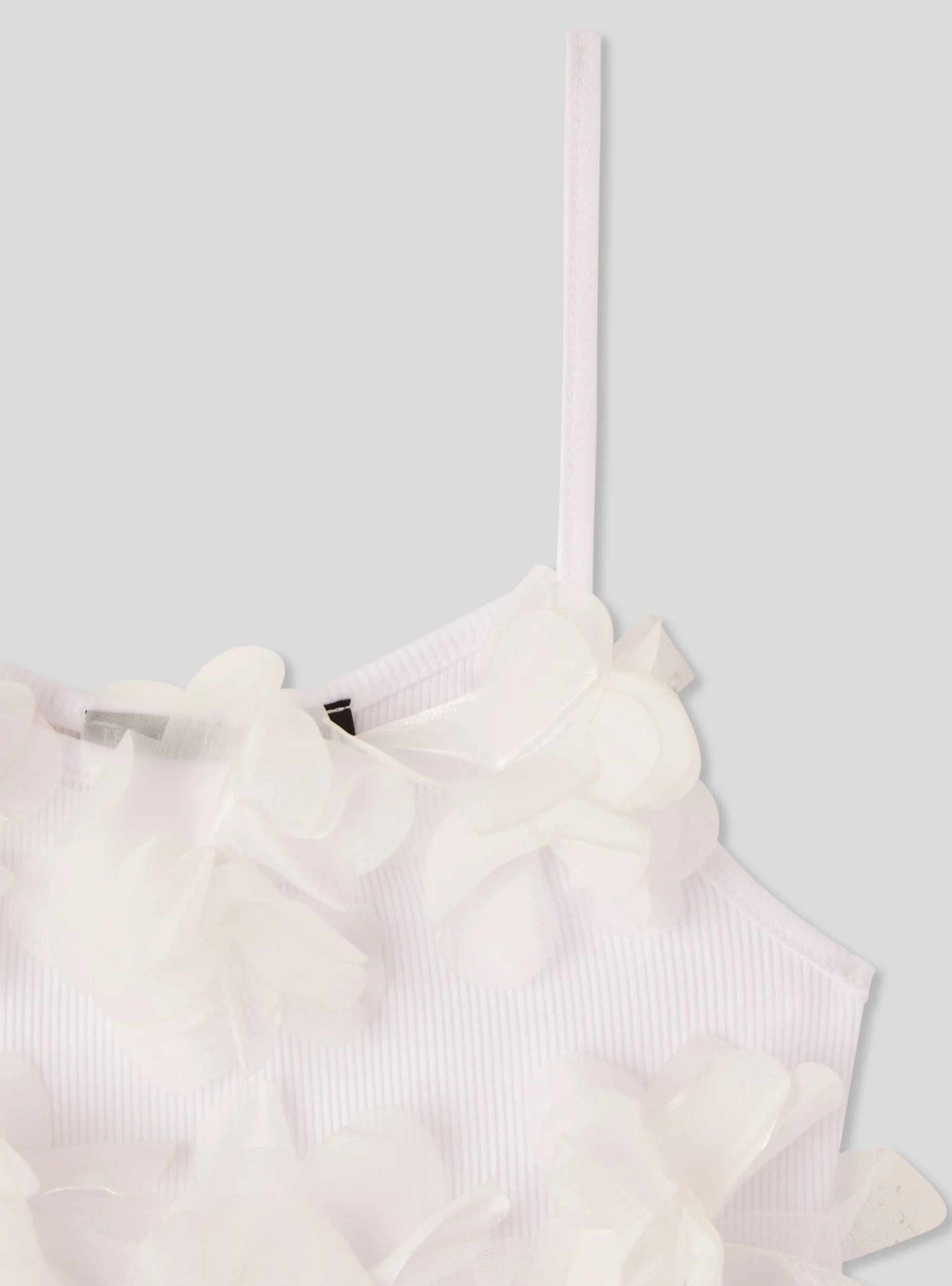Top con decorazioni floreali