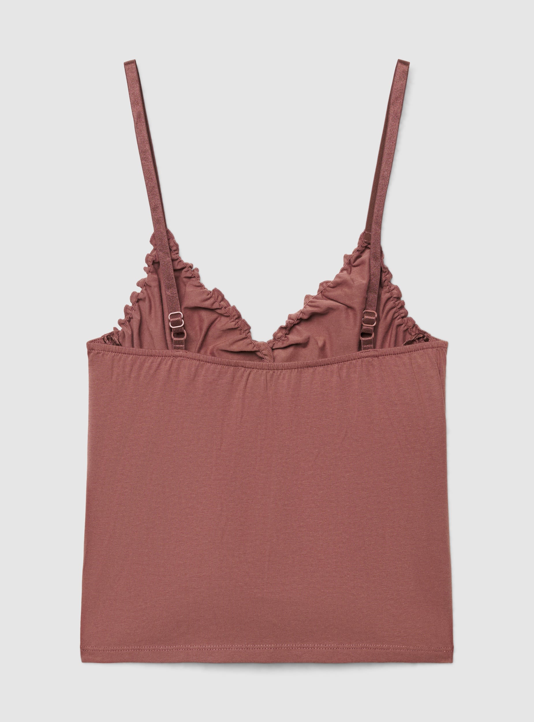 Top con scollo a V e volant - Image 6
