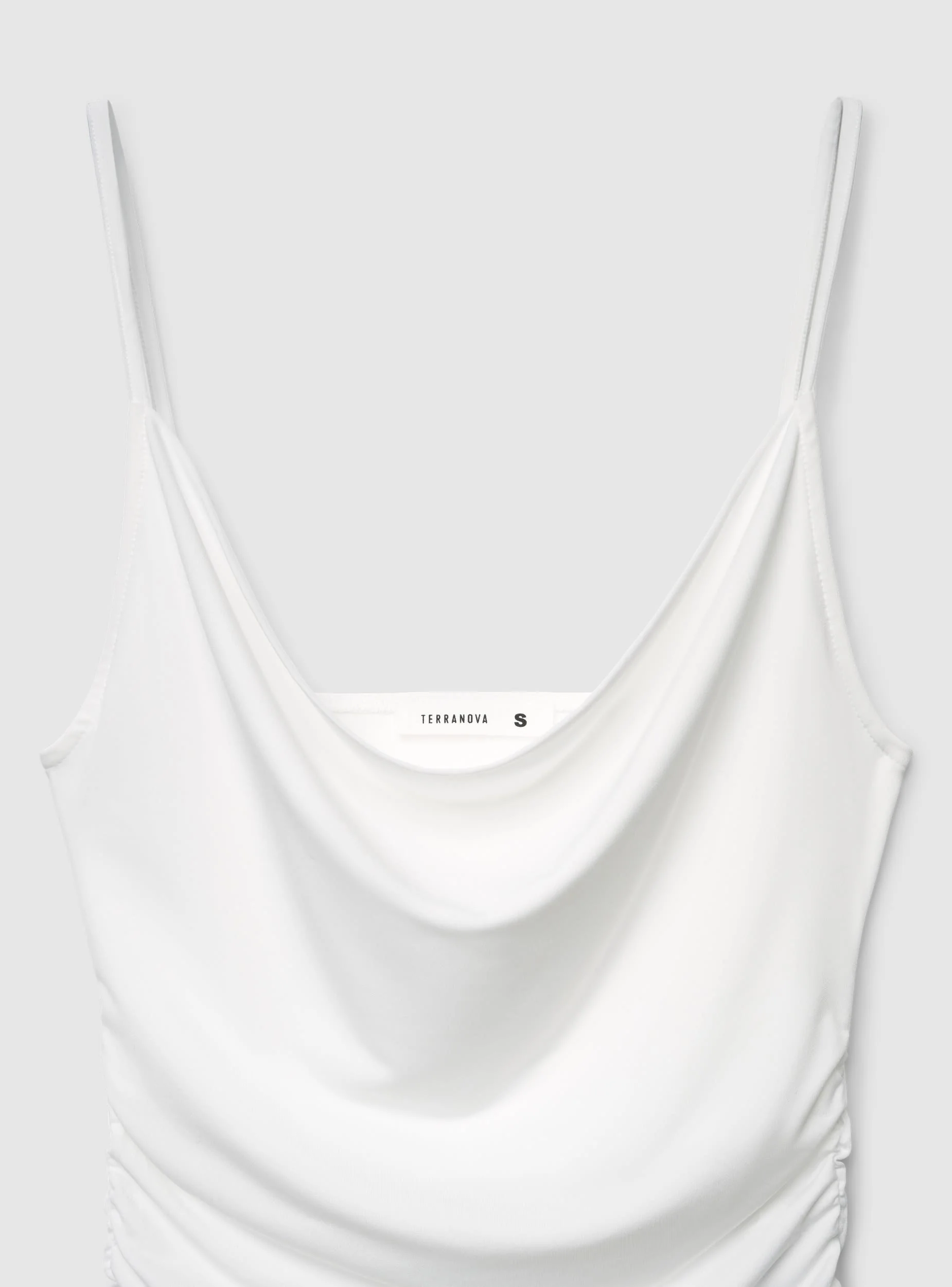 Top con scollo drappeggiato e arricciature laterali - Image 7
