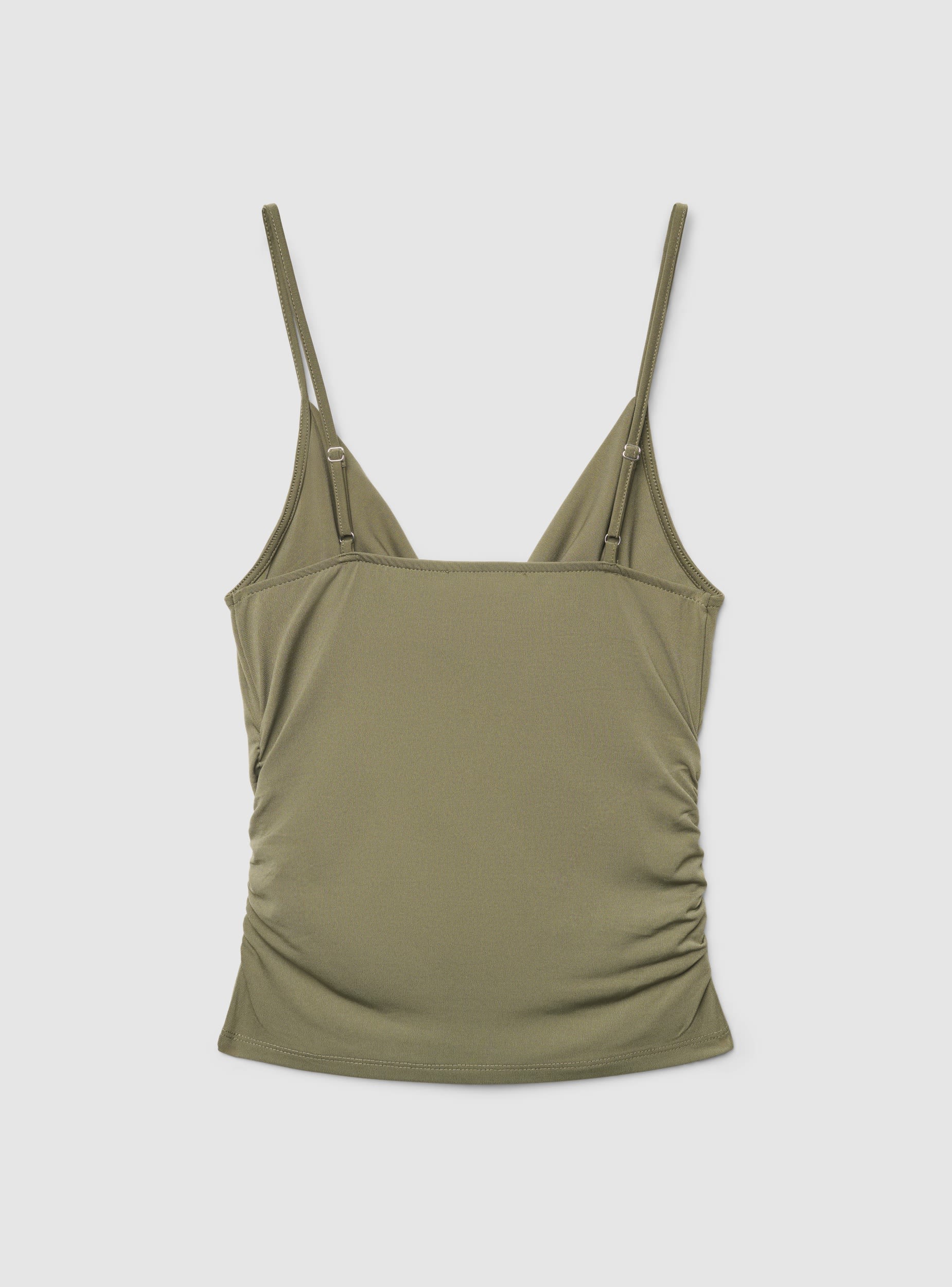 Top con scollo drappeggiato e arricciature laterali - Image 6