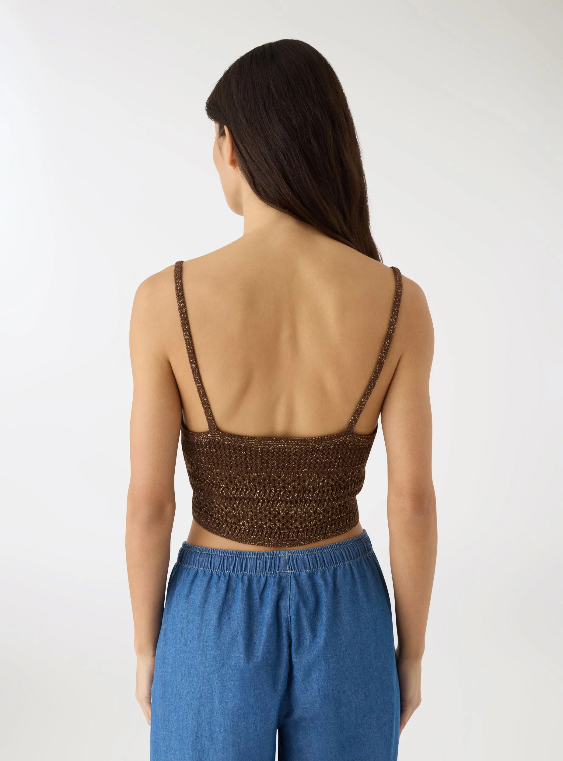 Top crochet con effetto luccicante - Image 3