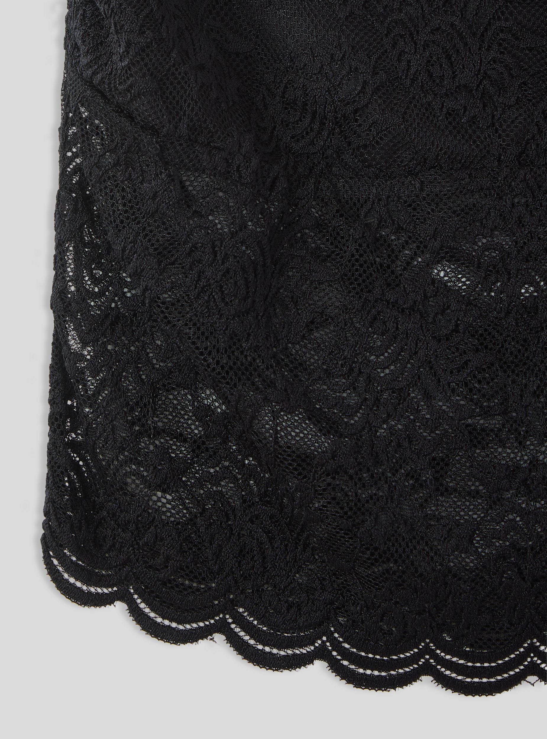 Top crop a fascia in pizzo semitrasparente - Image 5