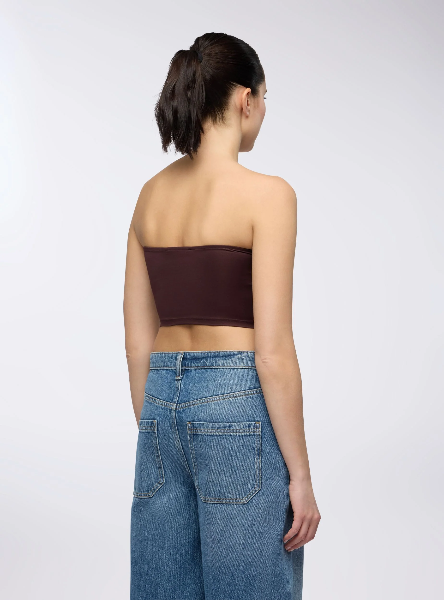 Top crop a fascia tinta unita - Image 3