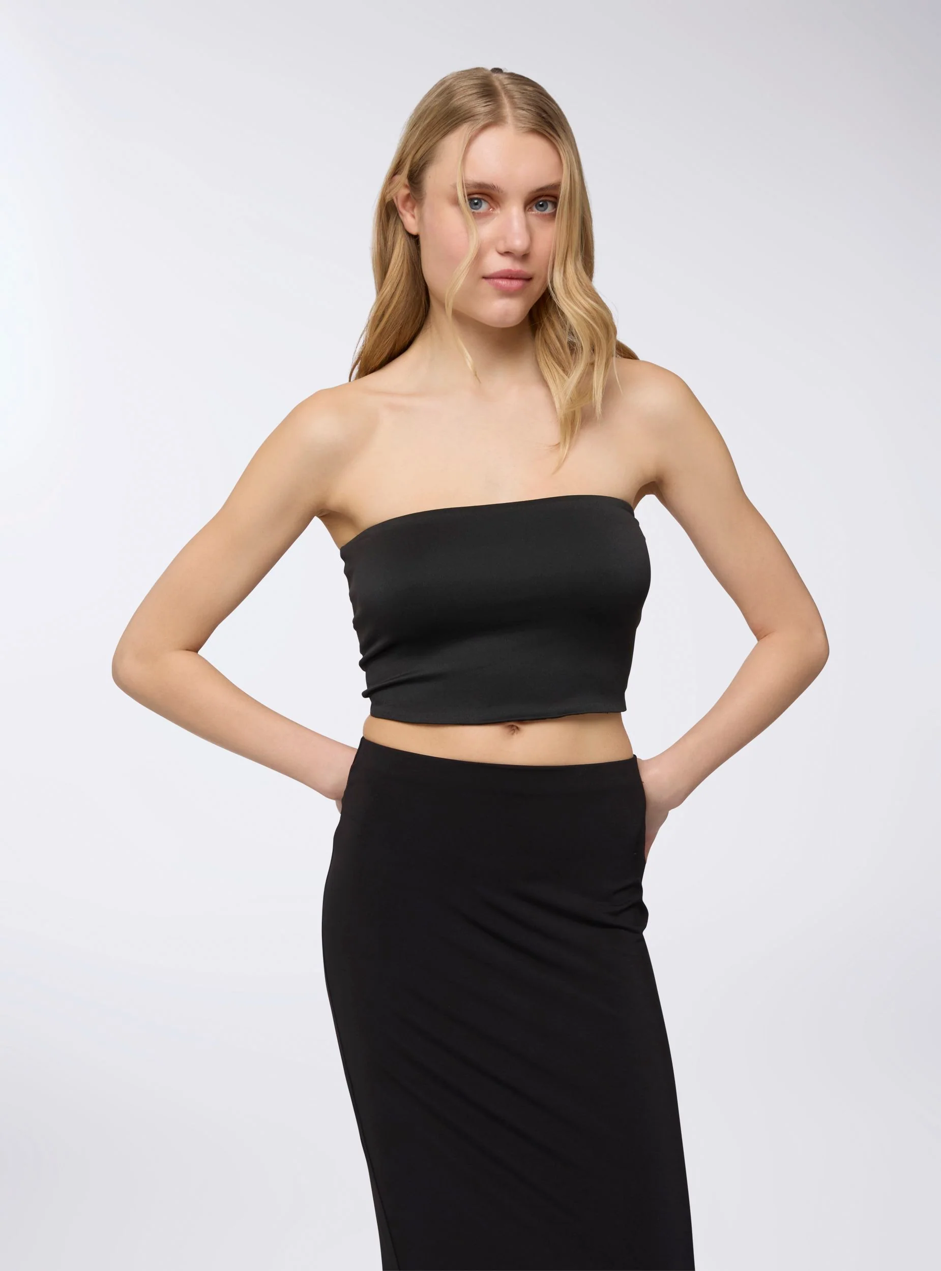 Top crop a fascia tinta unita - Image 4
