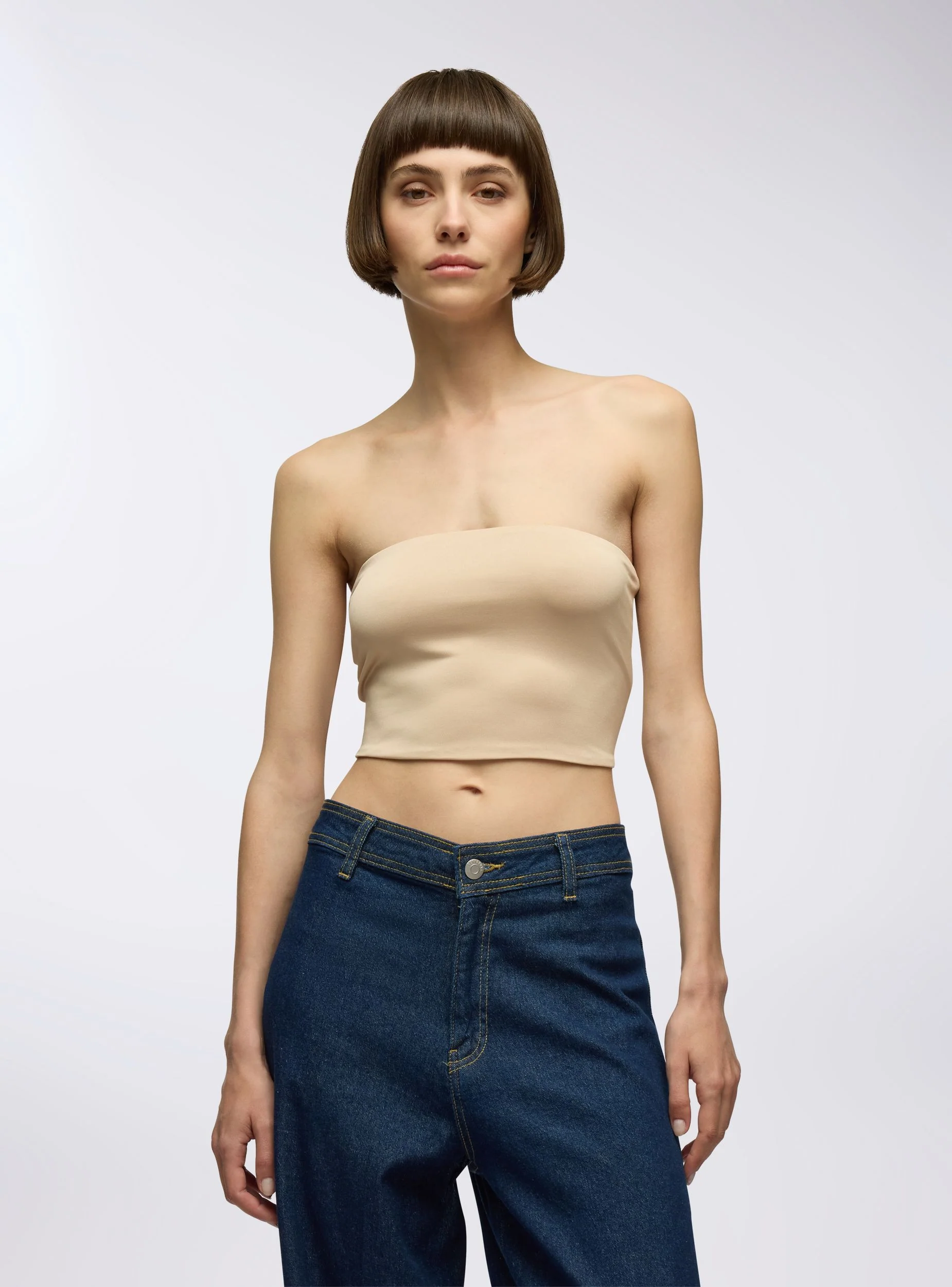 Top crop a fascia tinta unita - Image 4