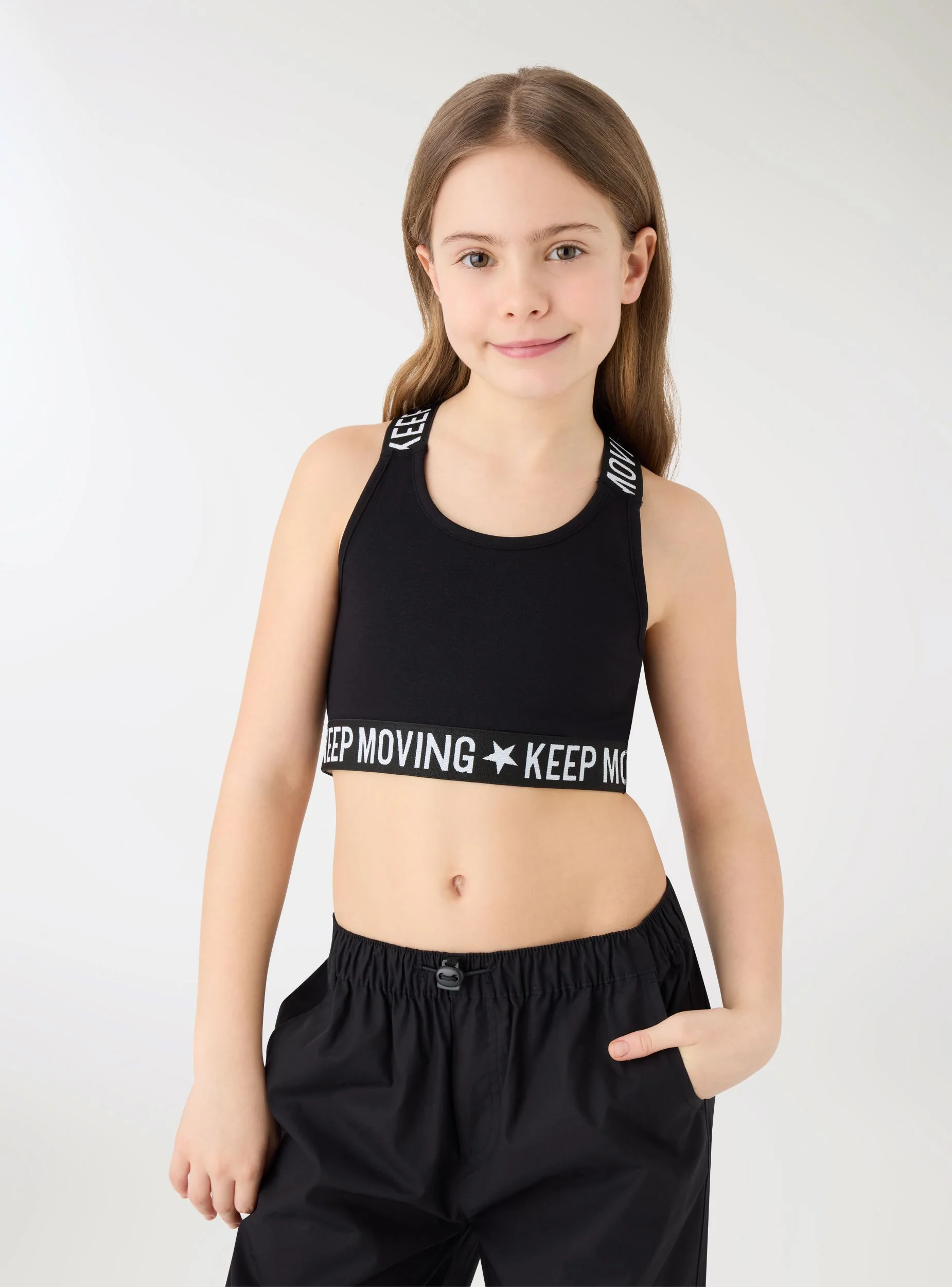 Top crop con spalline incrociate - Image 3