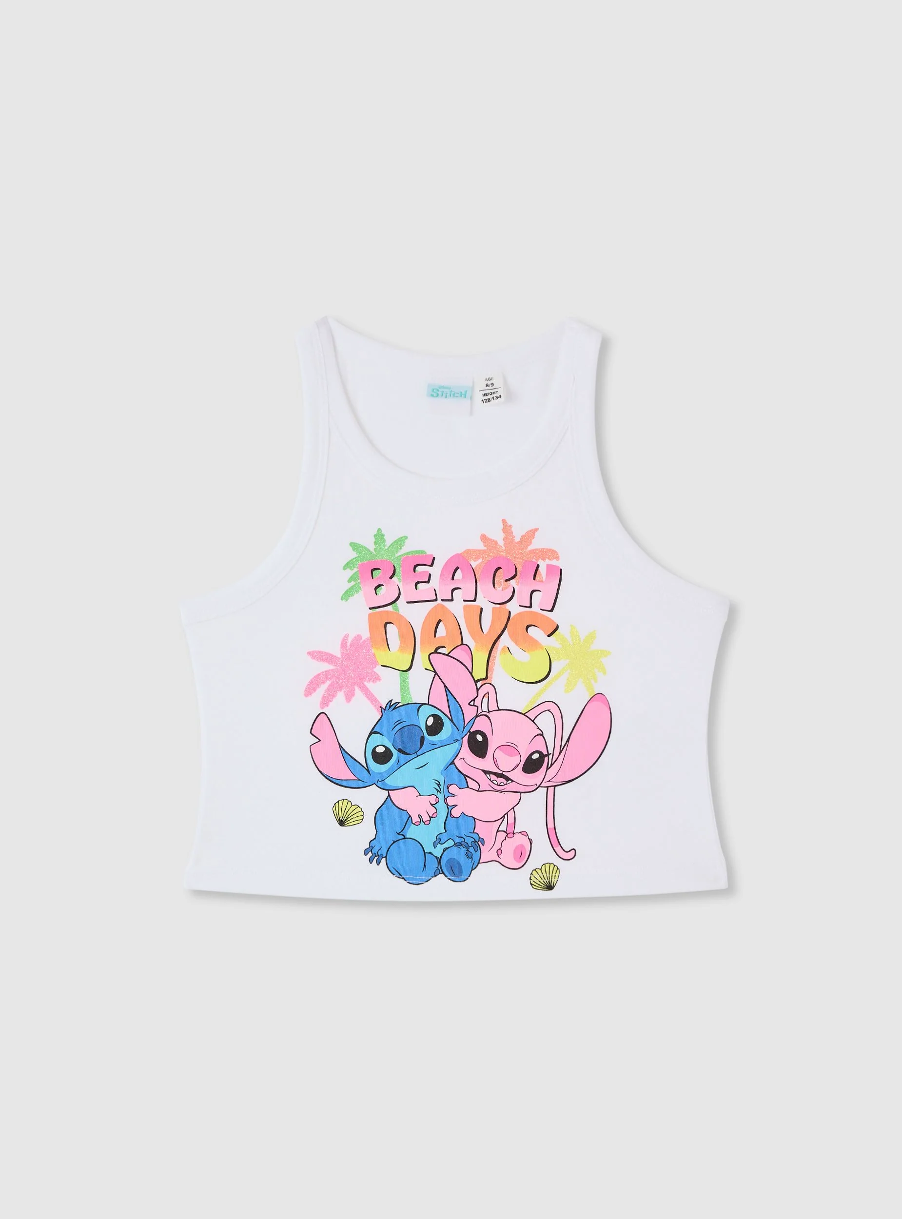 Top crop con stampa Stitch® - Image 6