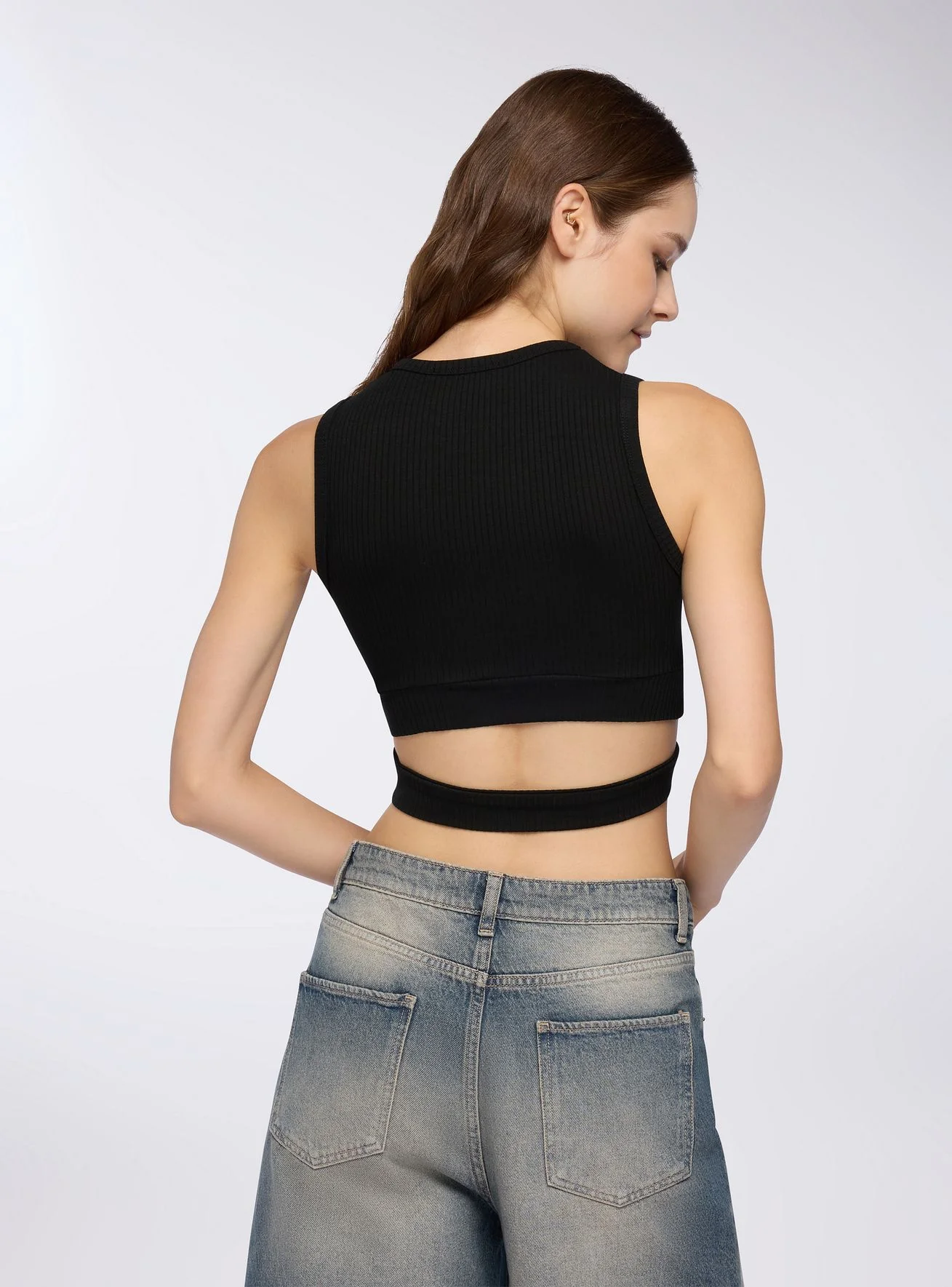 Top crop incrociato cut-out - Image 3