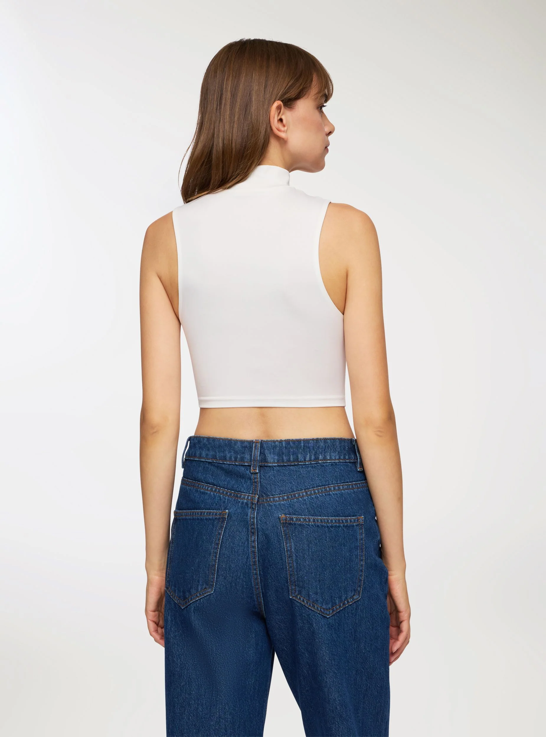 Top crop lupetto elasticizzato - Image 3