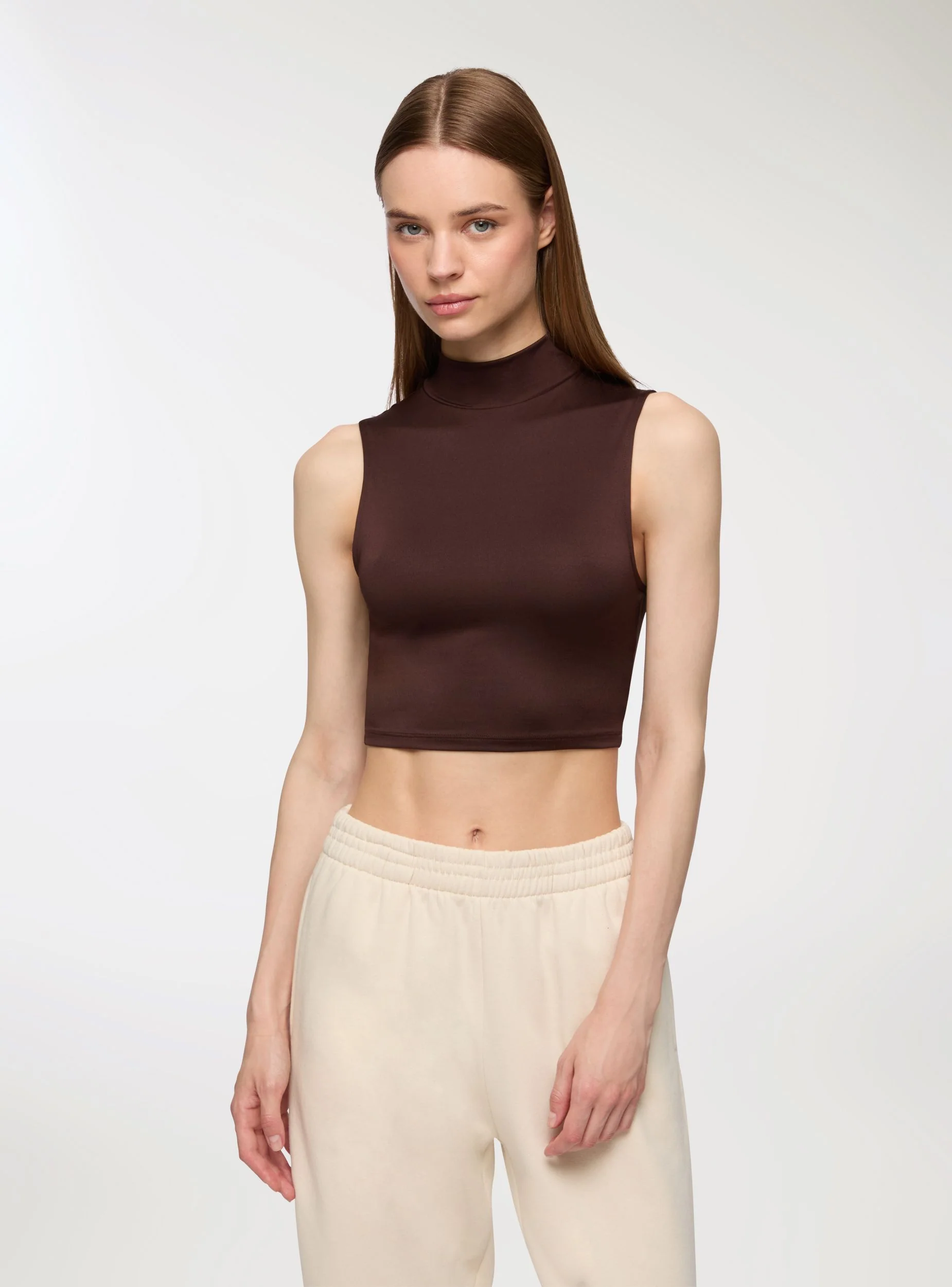 Top crop lupetto elasticizzato - Image 2