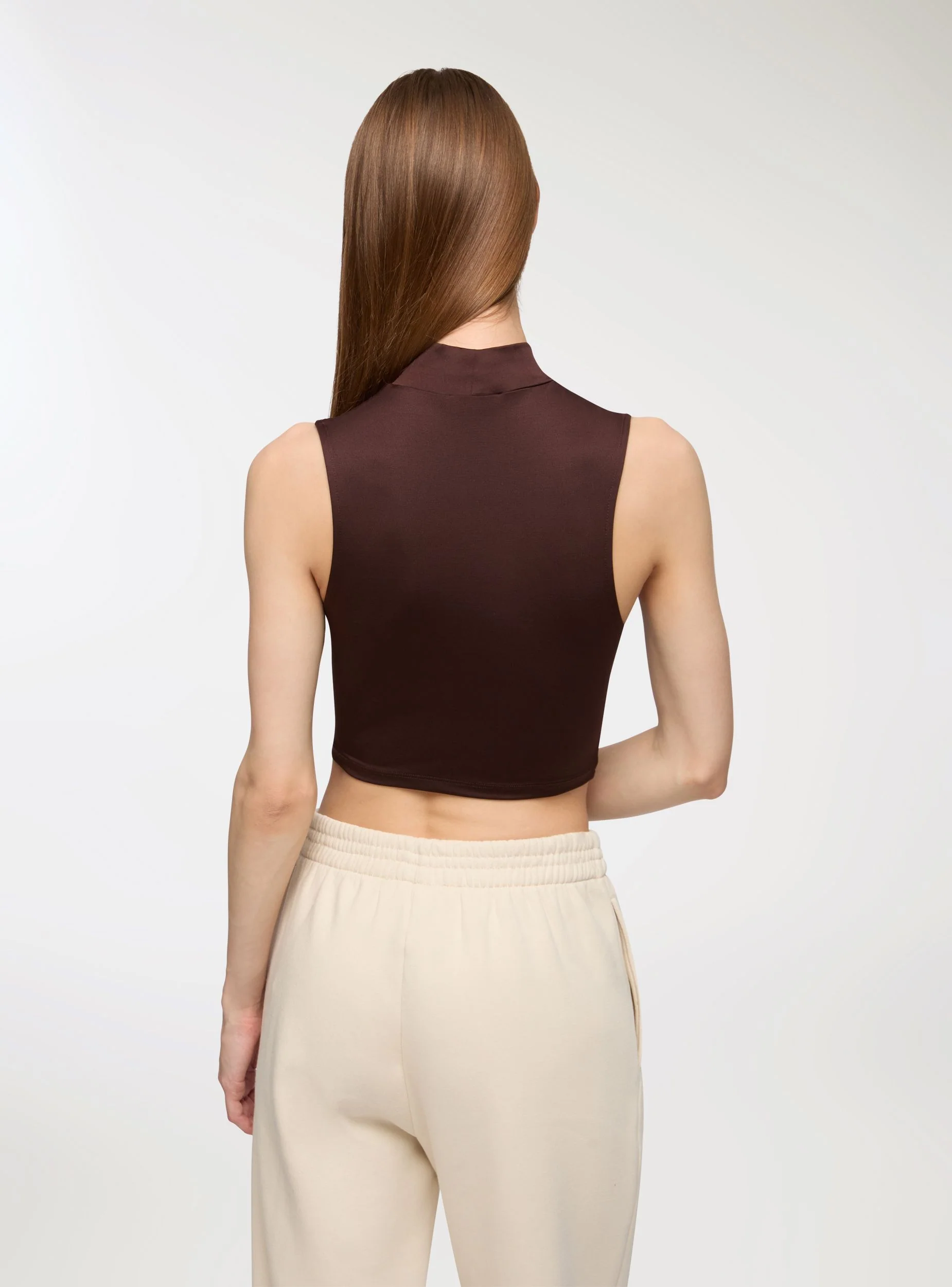 Top crop lupetto elasticizzato - Image 3