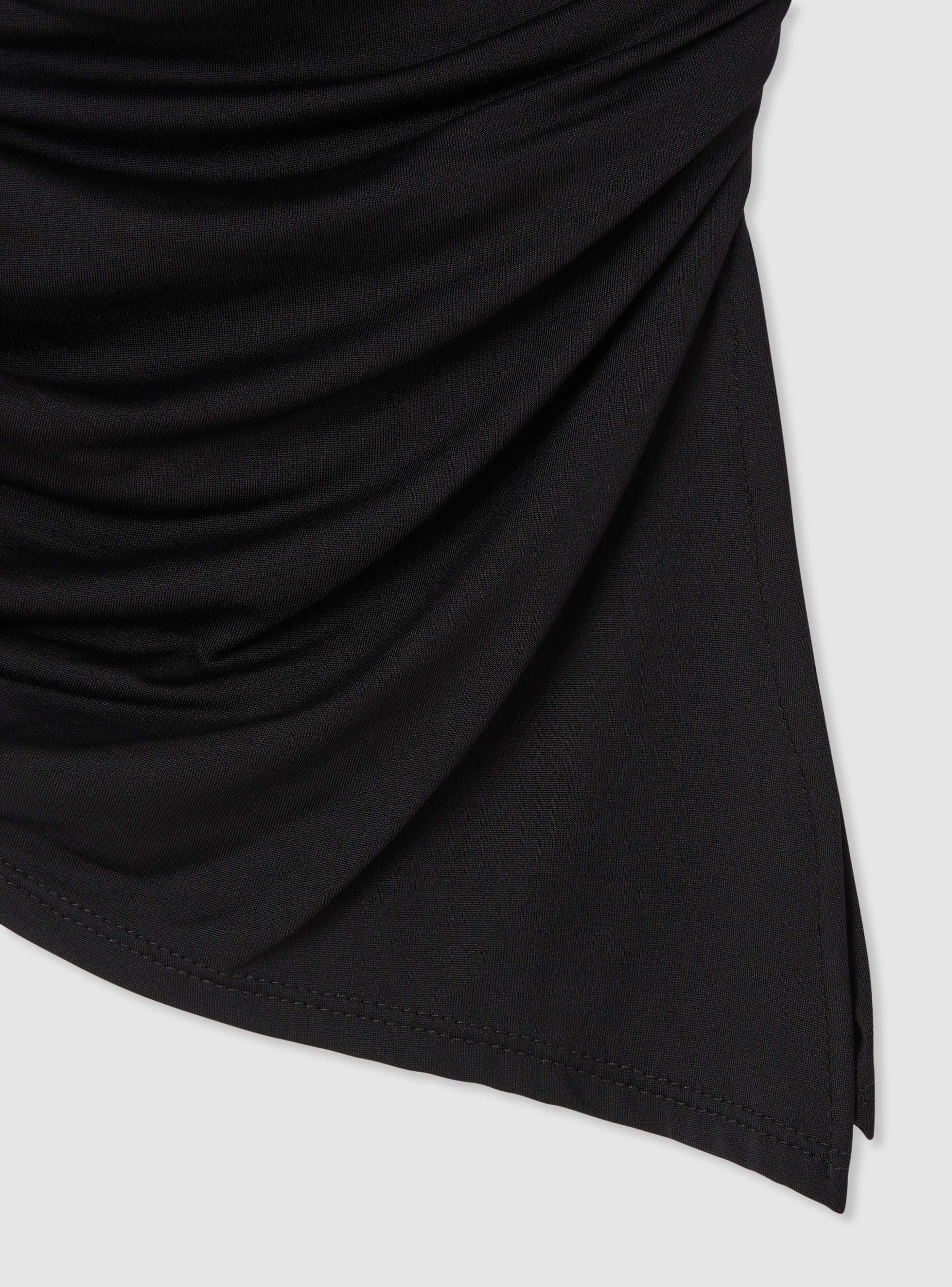 Top fascia con coppe asimmetriche e drappeggio - Image 6