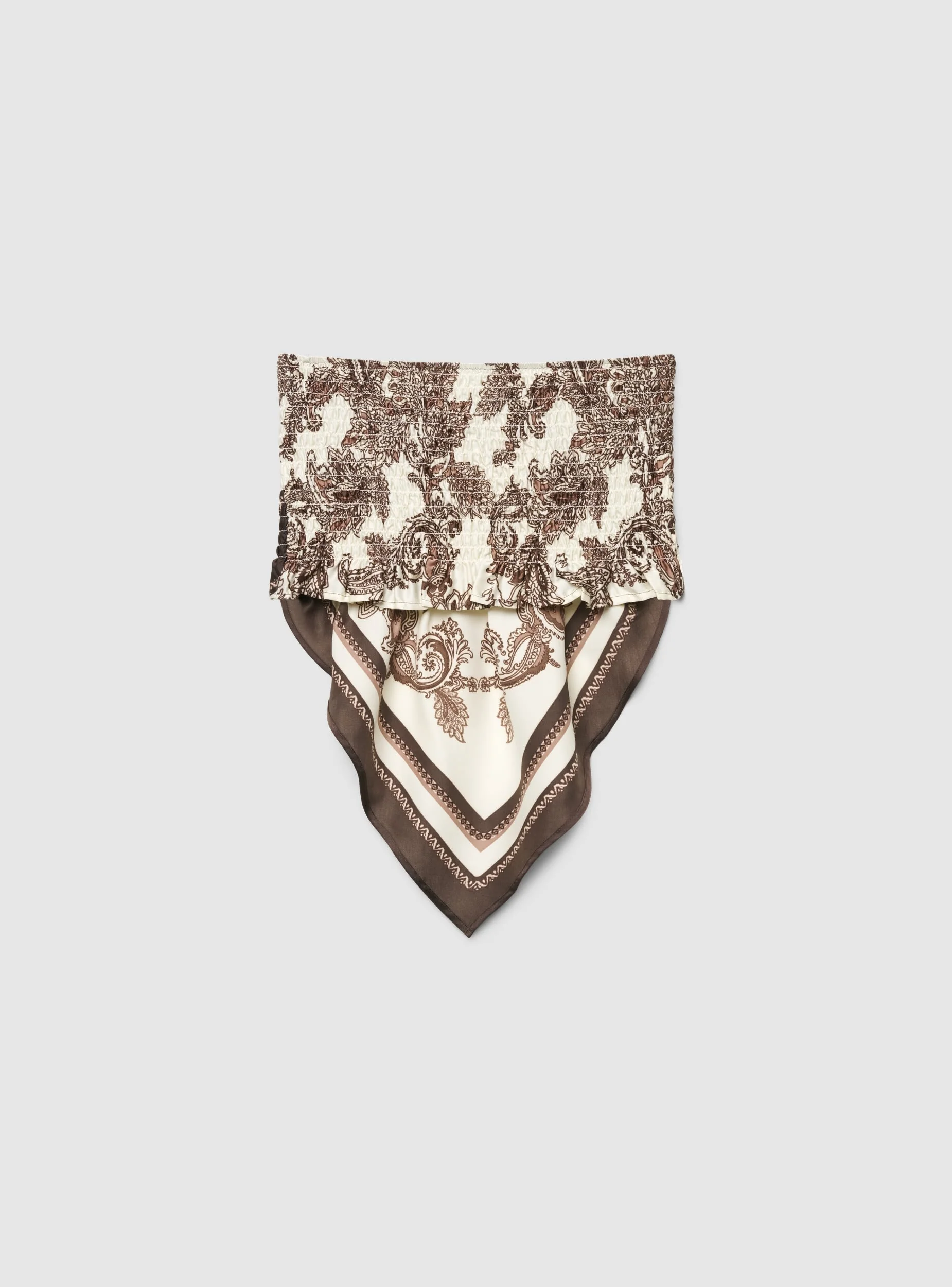 Top fascia foulard con fantasia cachemire - Image 4