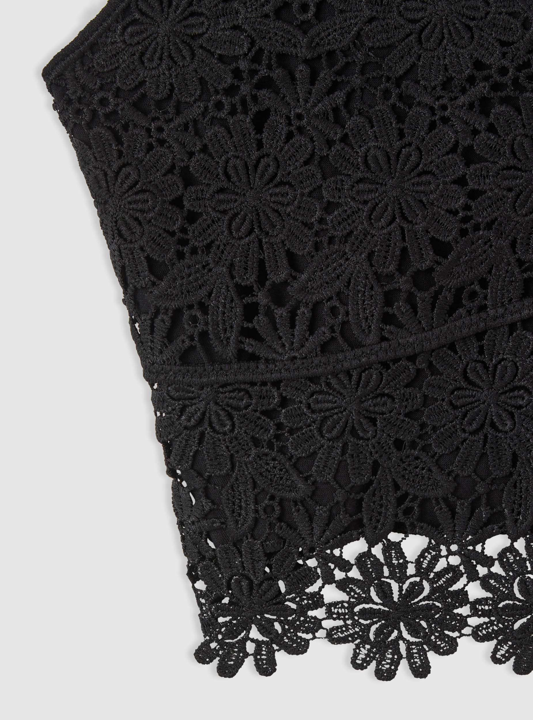 Top in macramè a tinta unita - Image 5