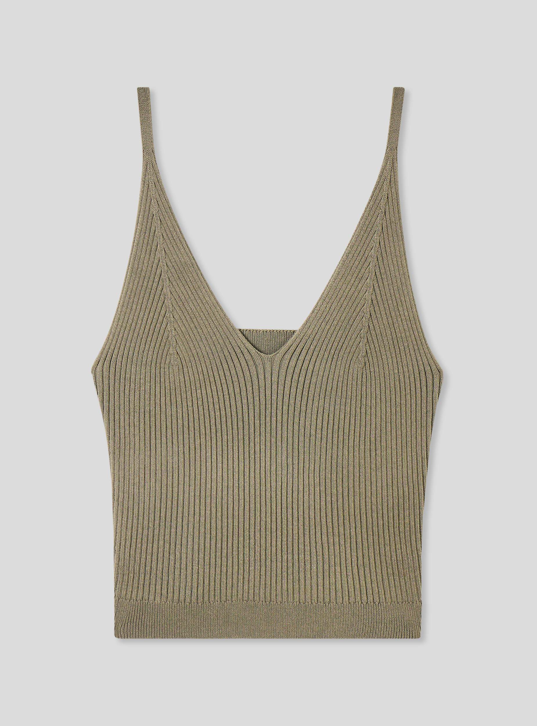 Top in maglia con scollo a v - Image 5