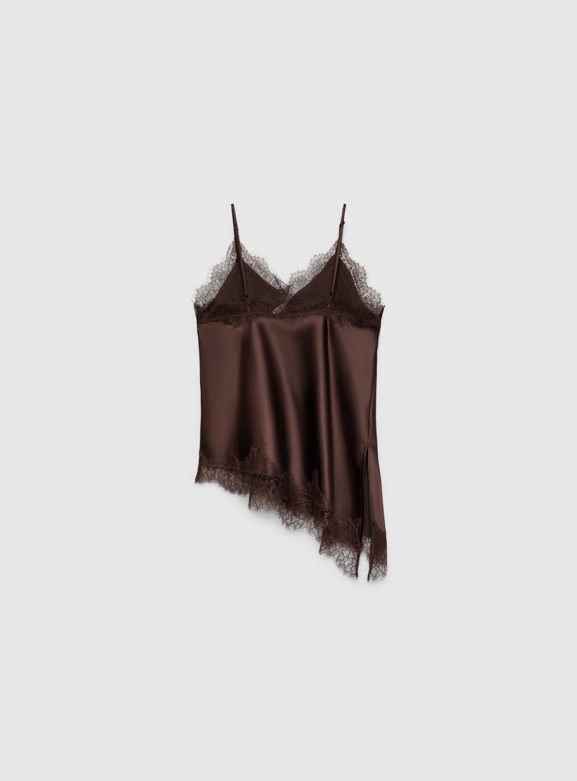 Top lingerie asimmetrico in satin - Image 5