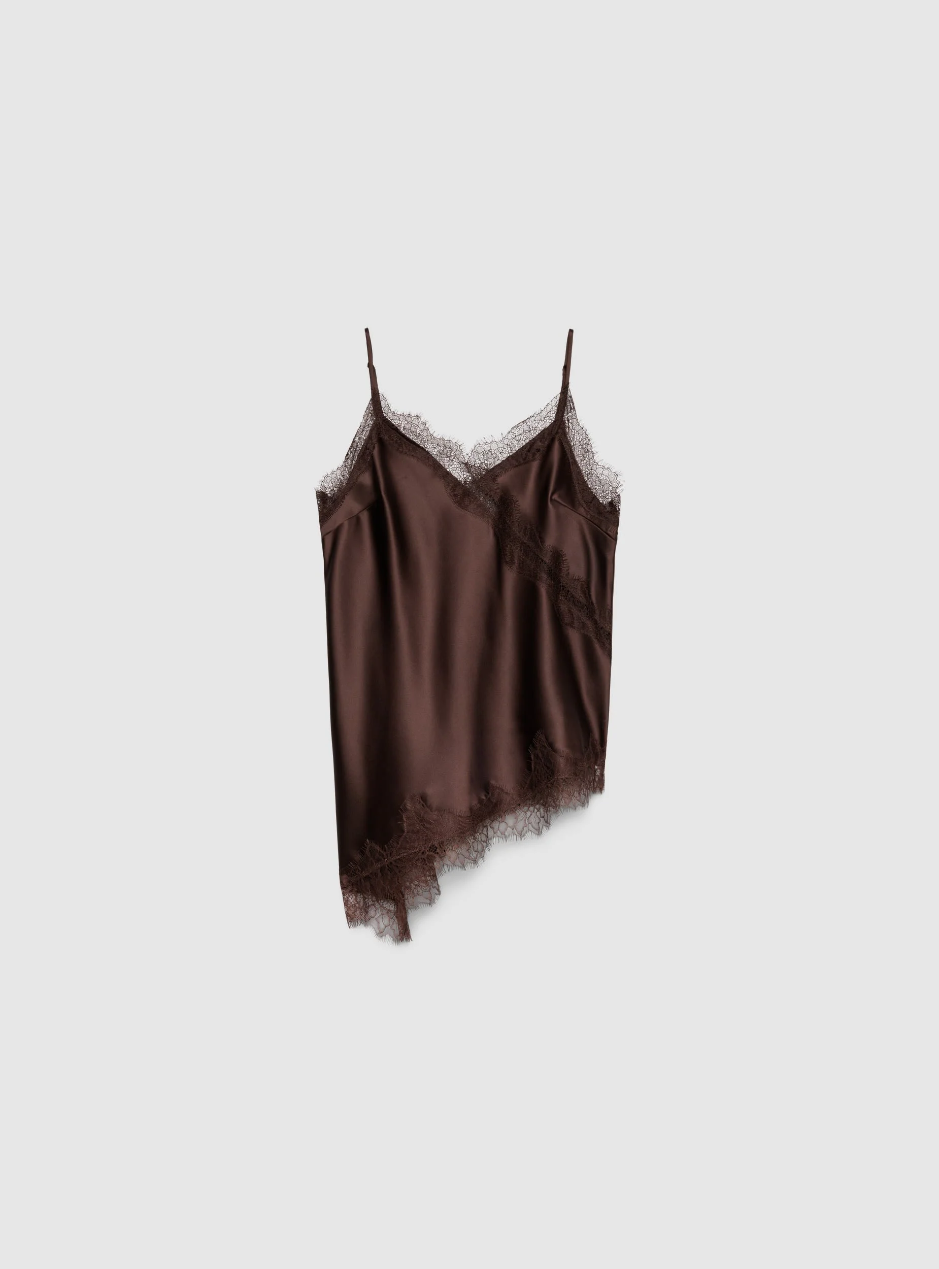Top lingerie asimmetrico in satin - Image 7