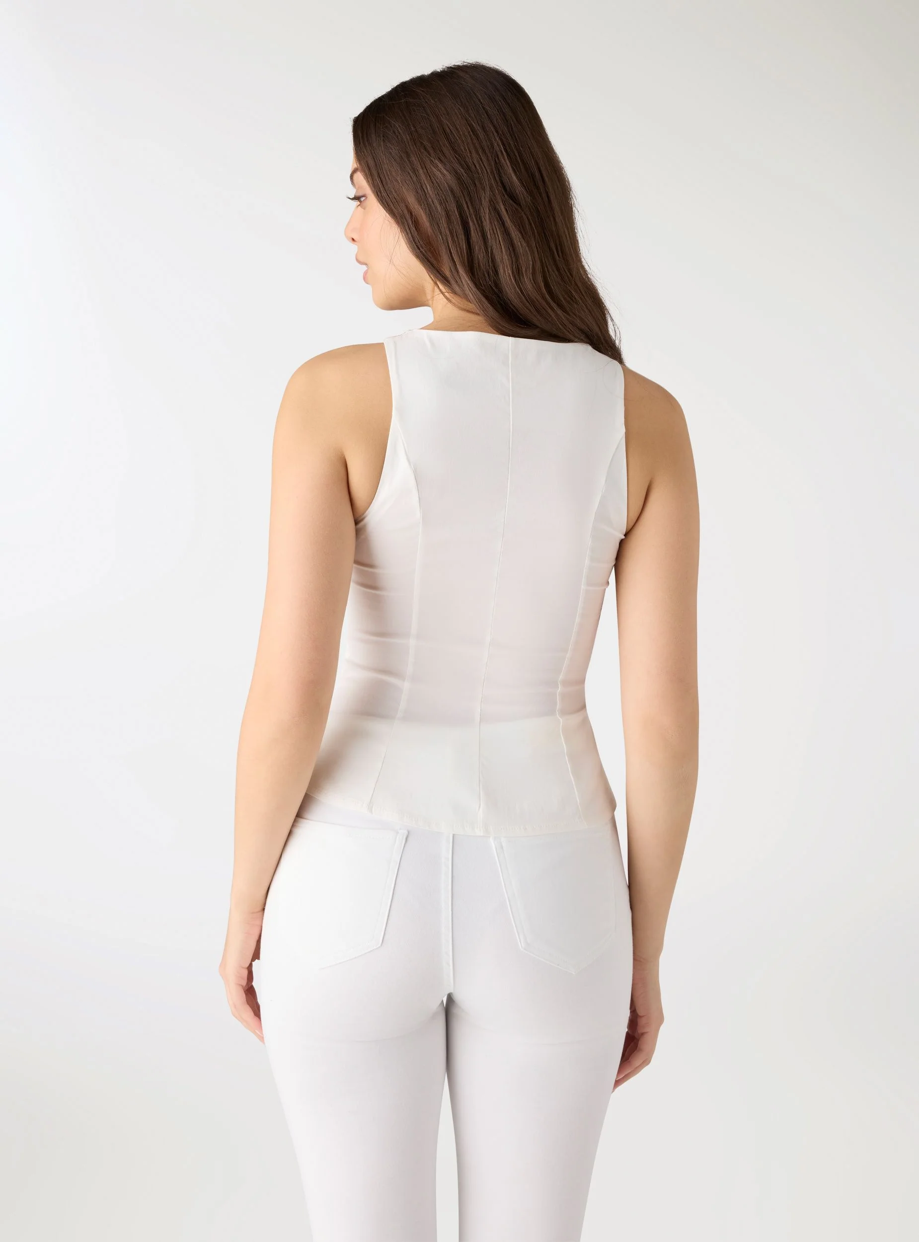 Top peplum a tinta unita - Image 4
