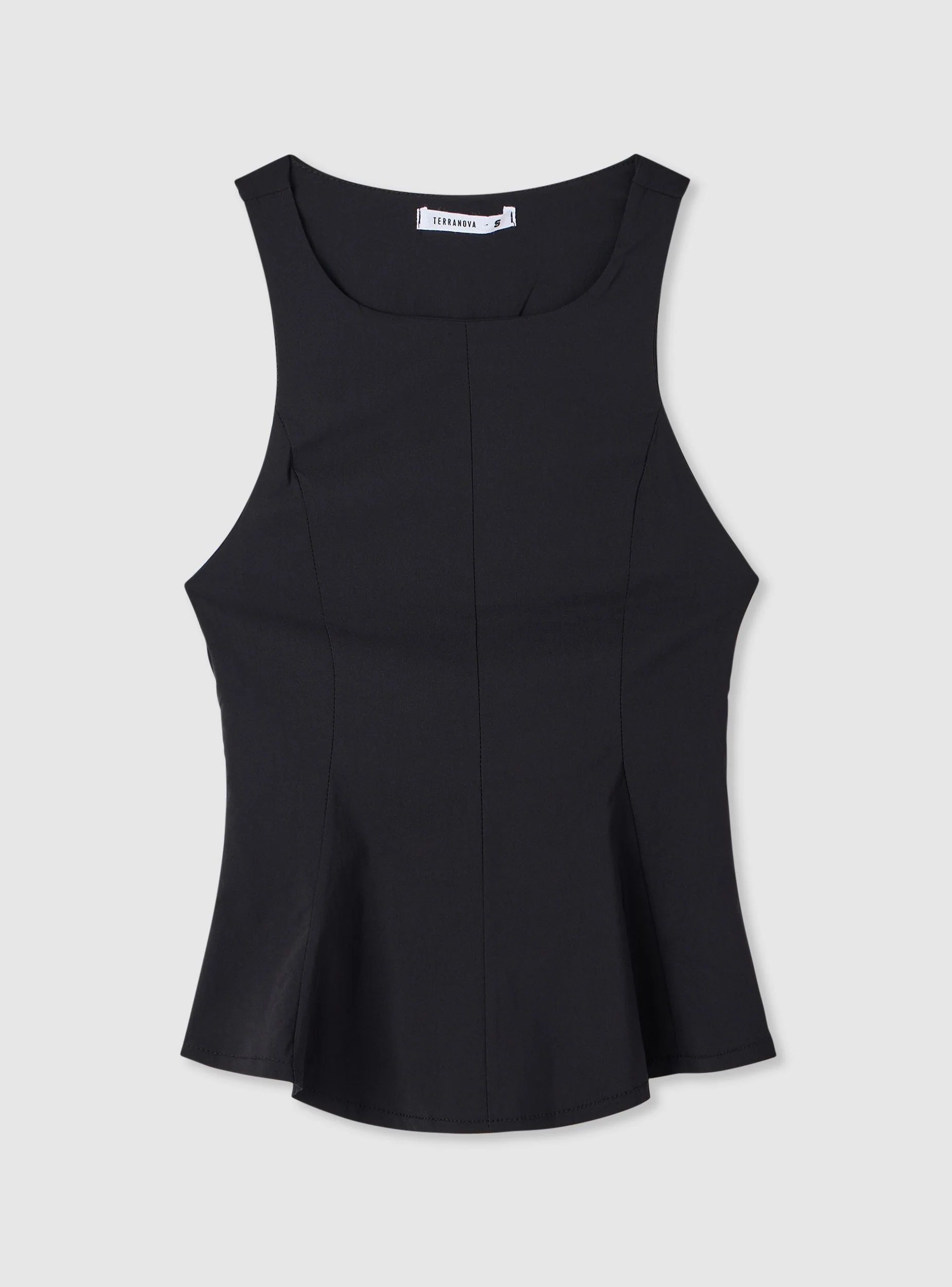Top peplum a tinta unita - Image 7