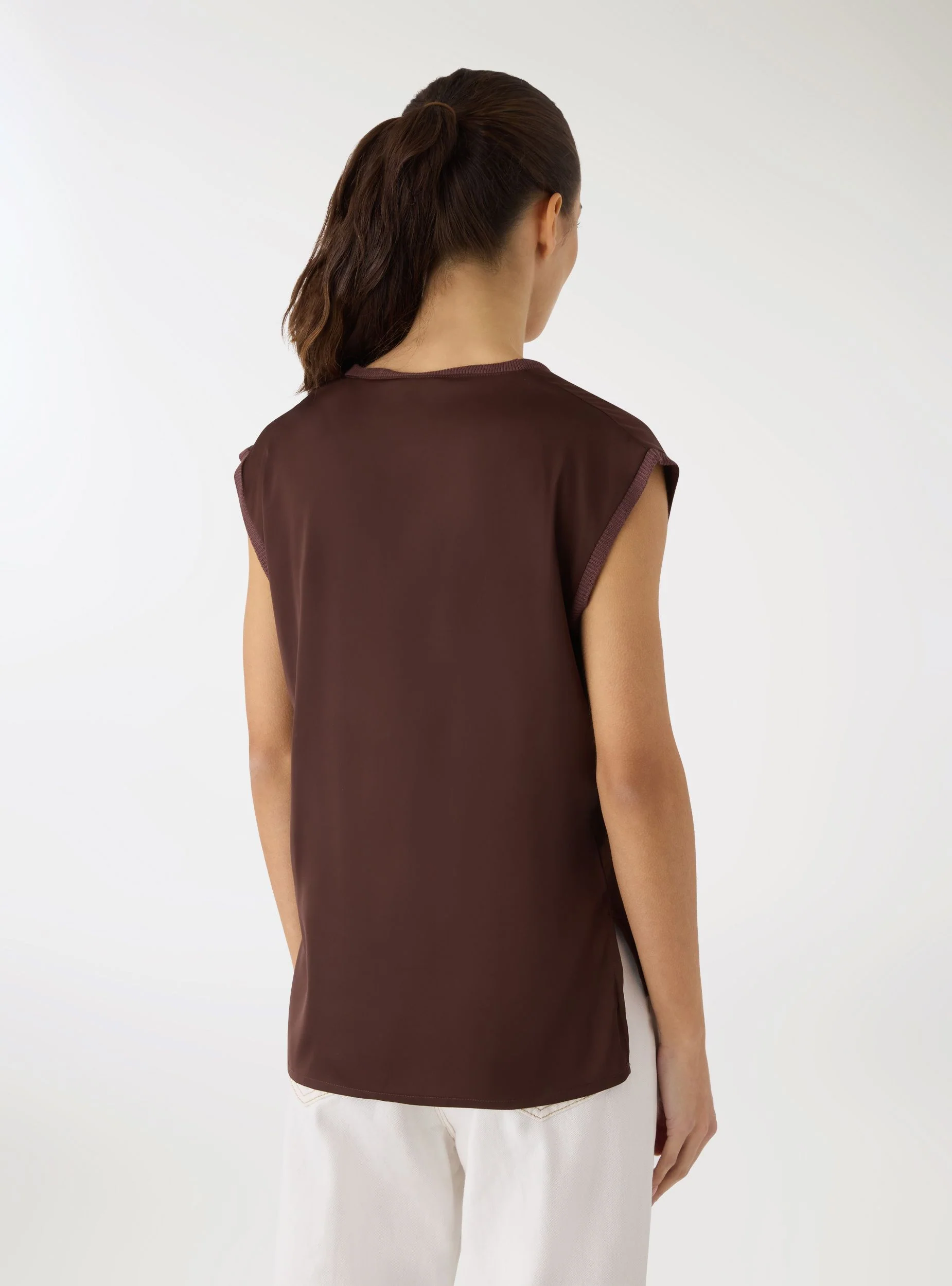Top scollo a v satin - Image 3