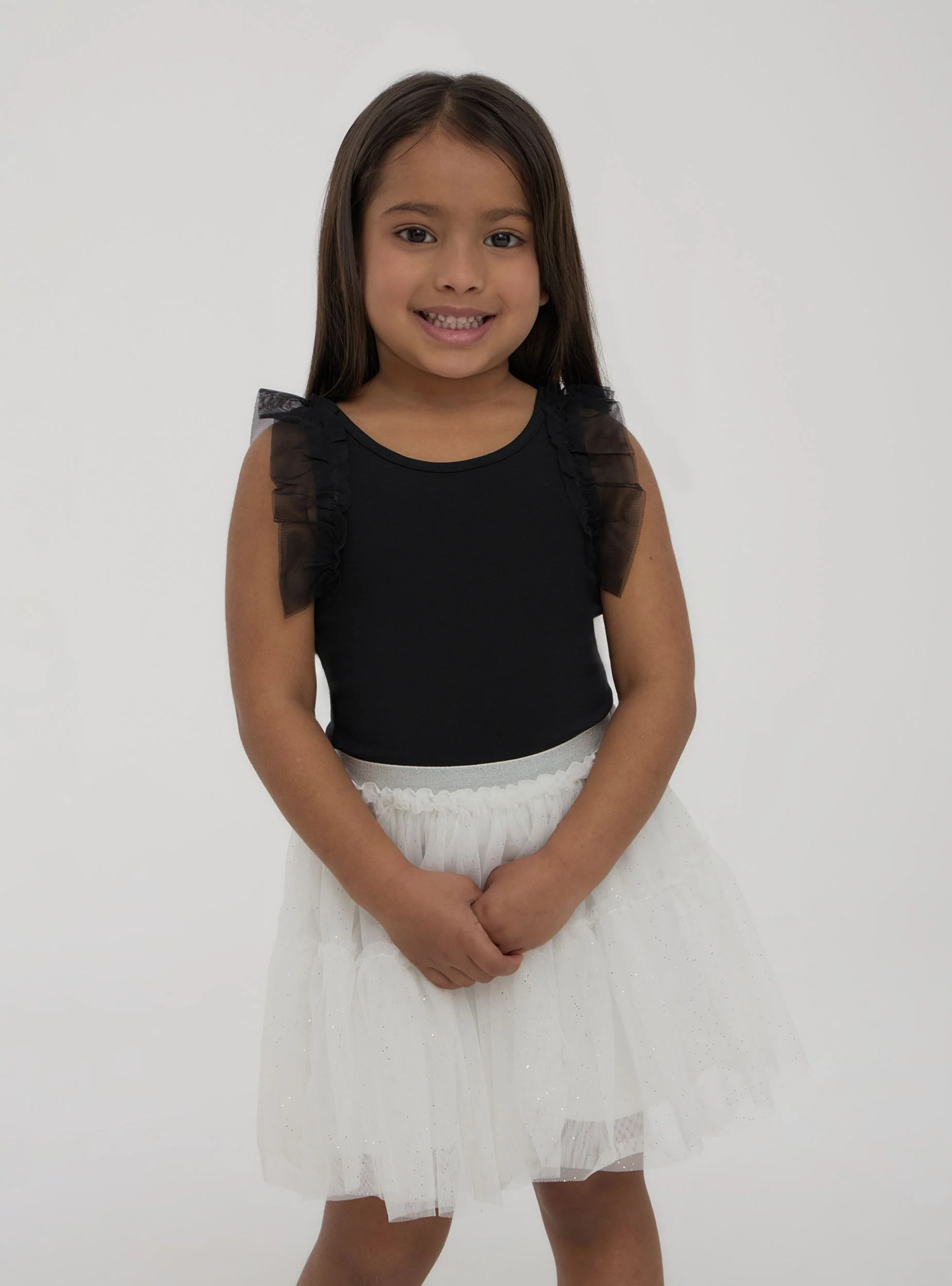 Top spalle larghe in tulle - Image 2