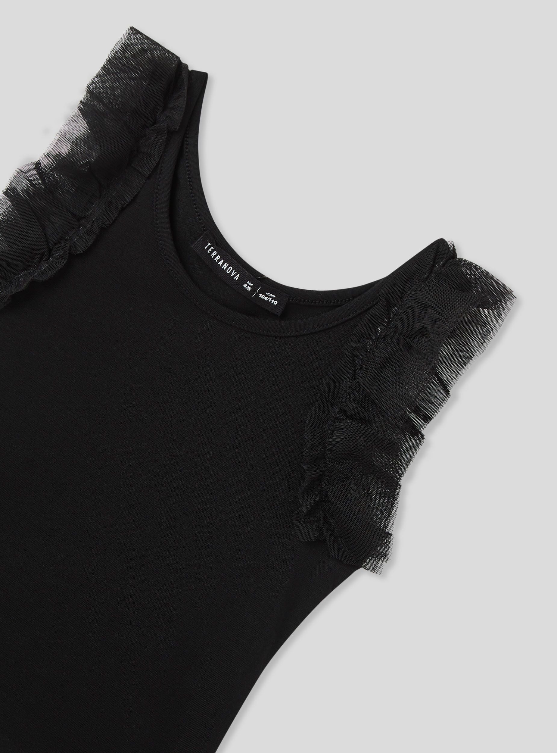 Top spalle larghe in tulle - Image 4