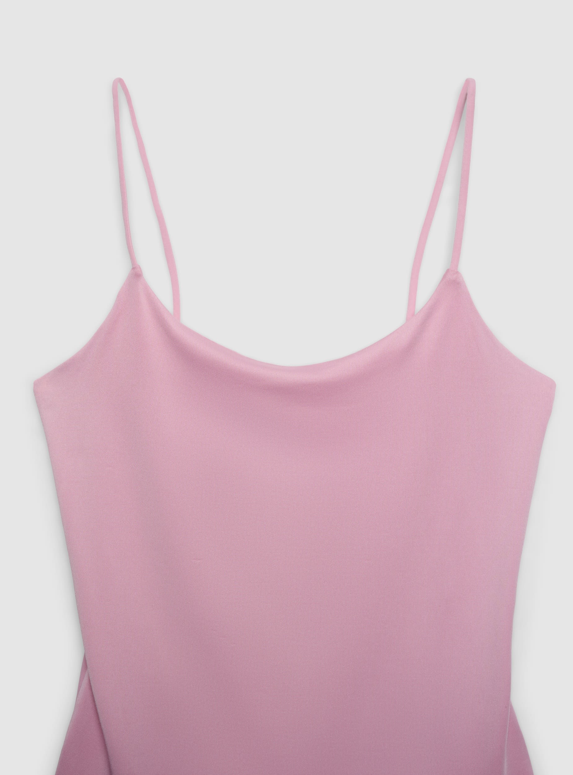 Top sportivo con spalline sottili a tinta unita - Image 7