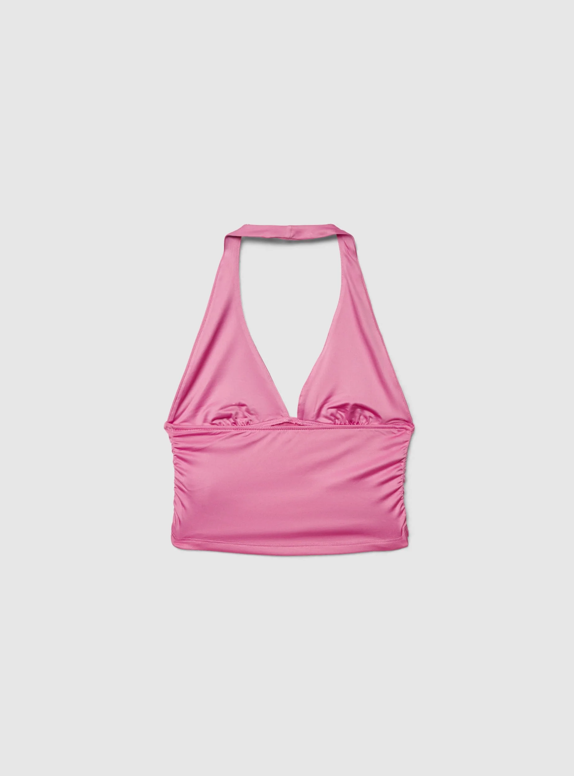 Top sportivo halterneck a tinta unita - Image 6