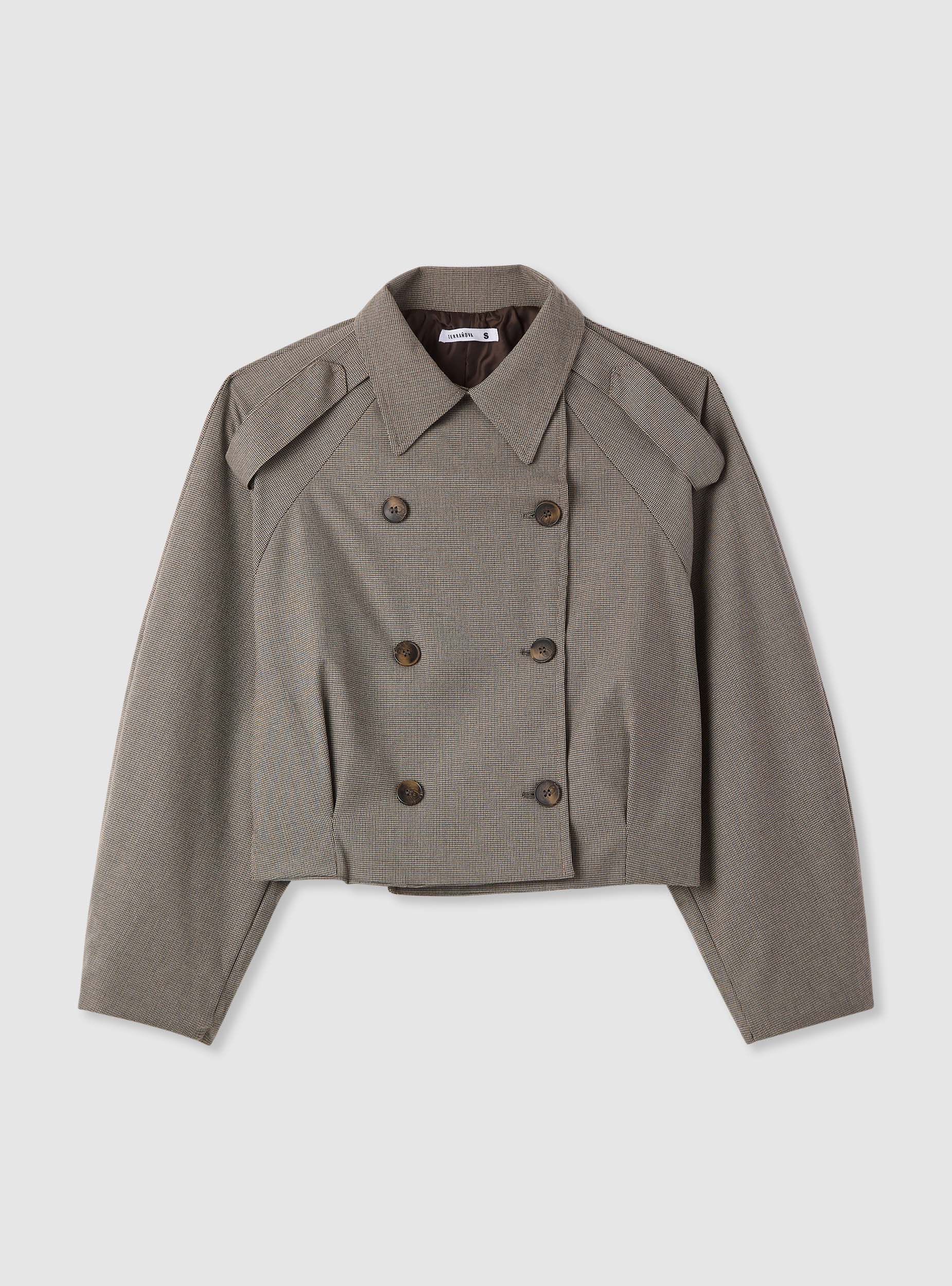 Trench crop a fantasia doppiopetto - Image 7