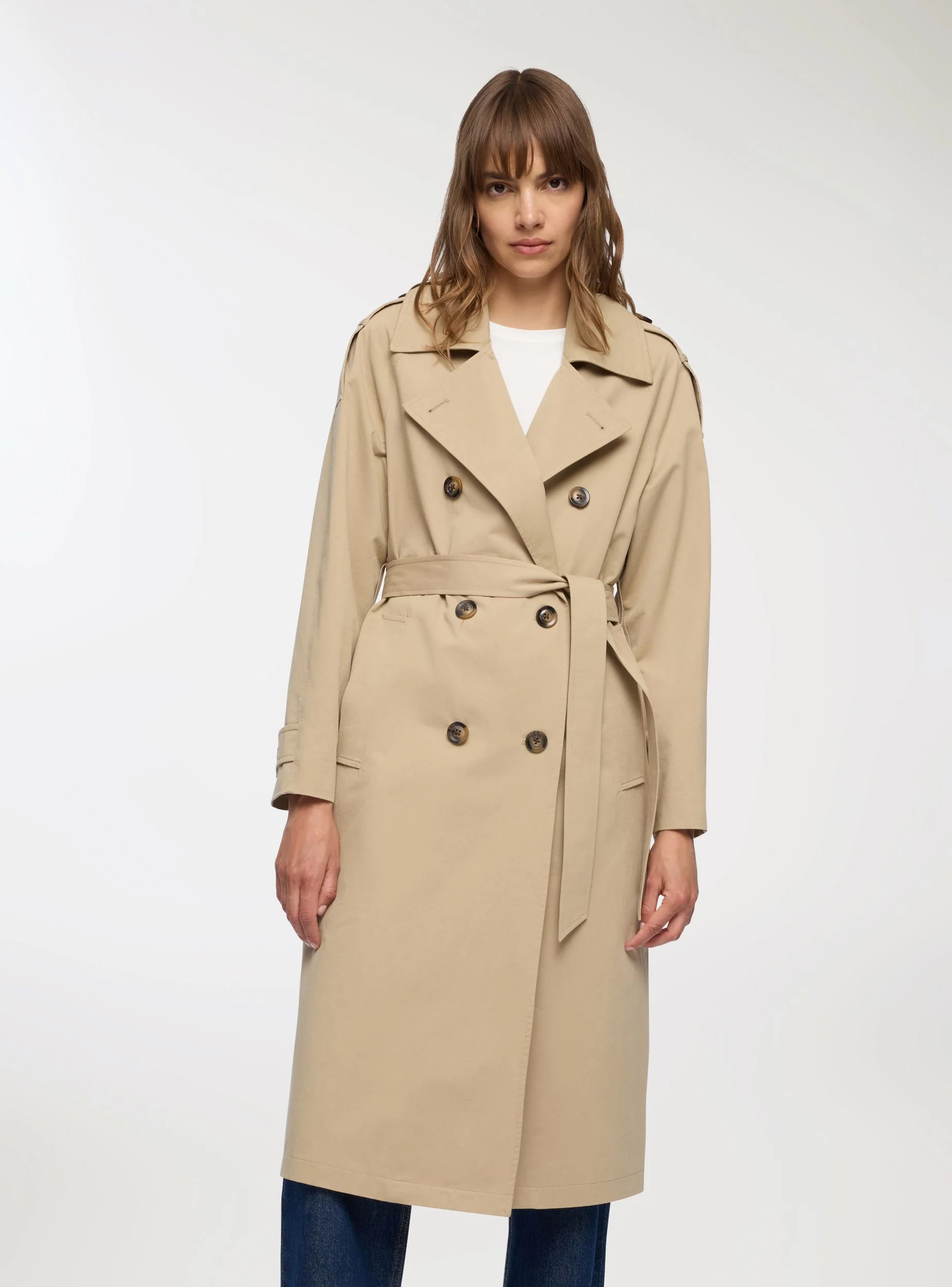 Trench lungo con cintura - Image 4
