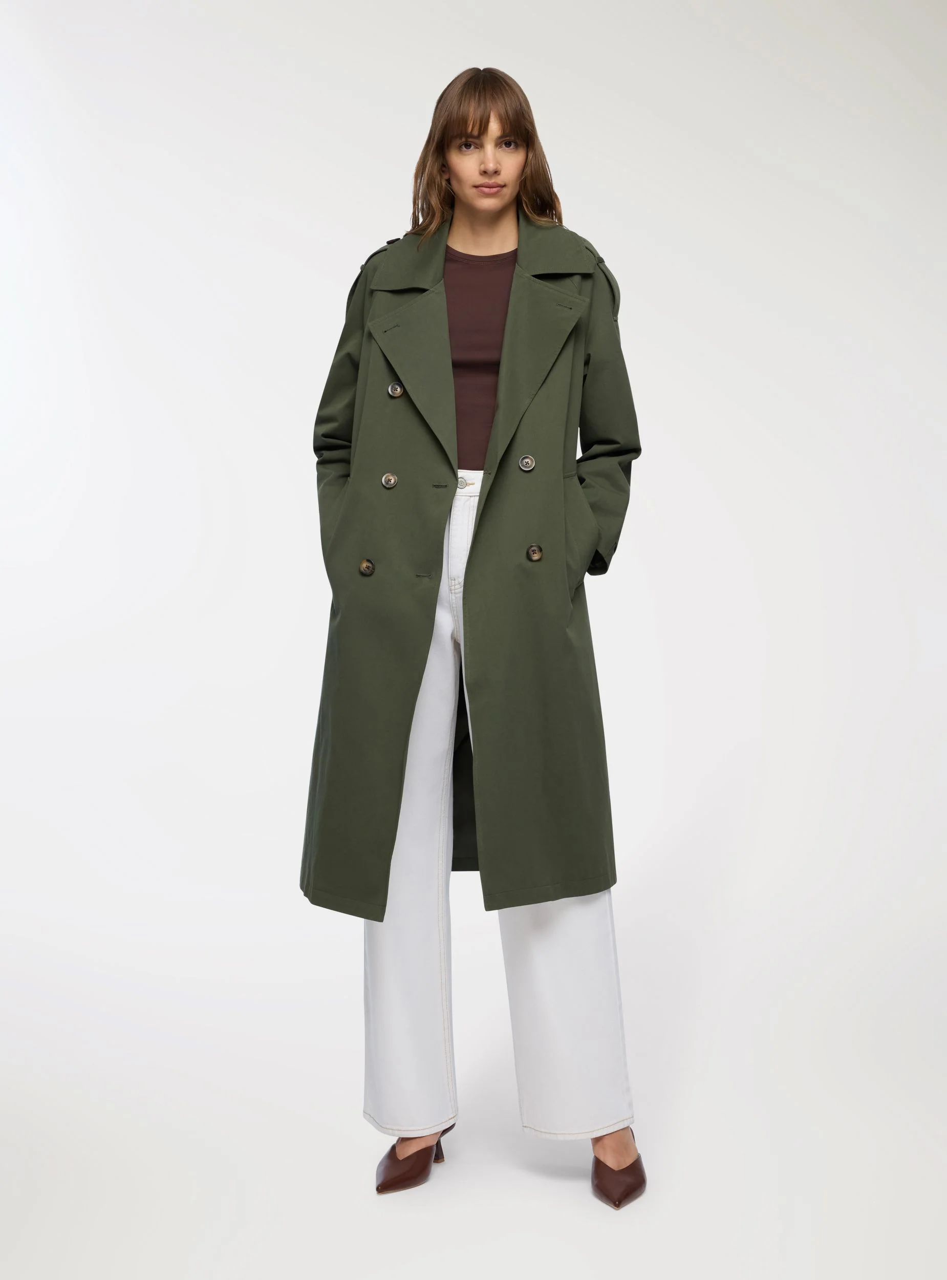 Trench lungo con cintura - Image 3