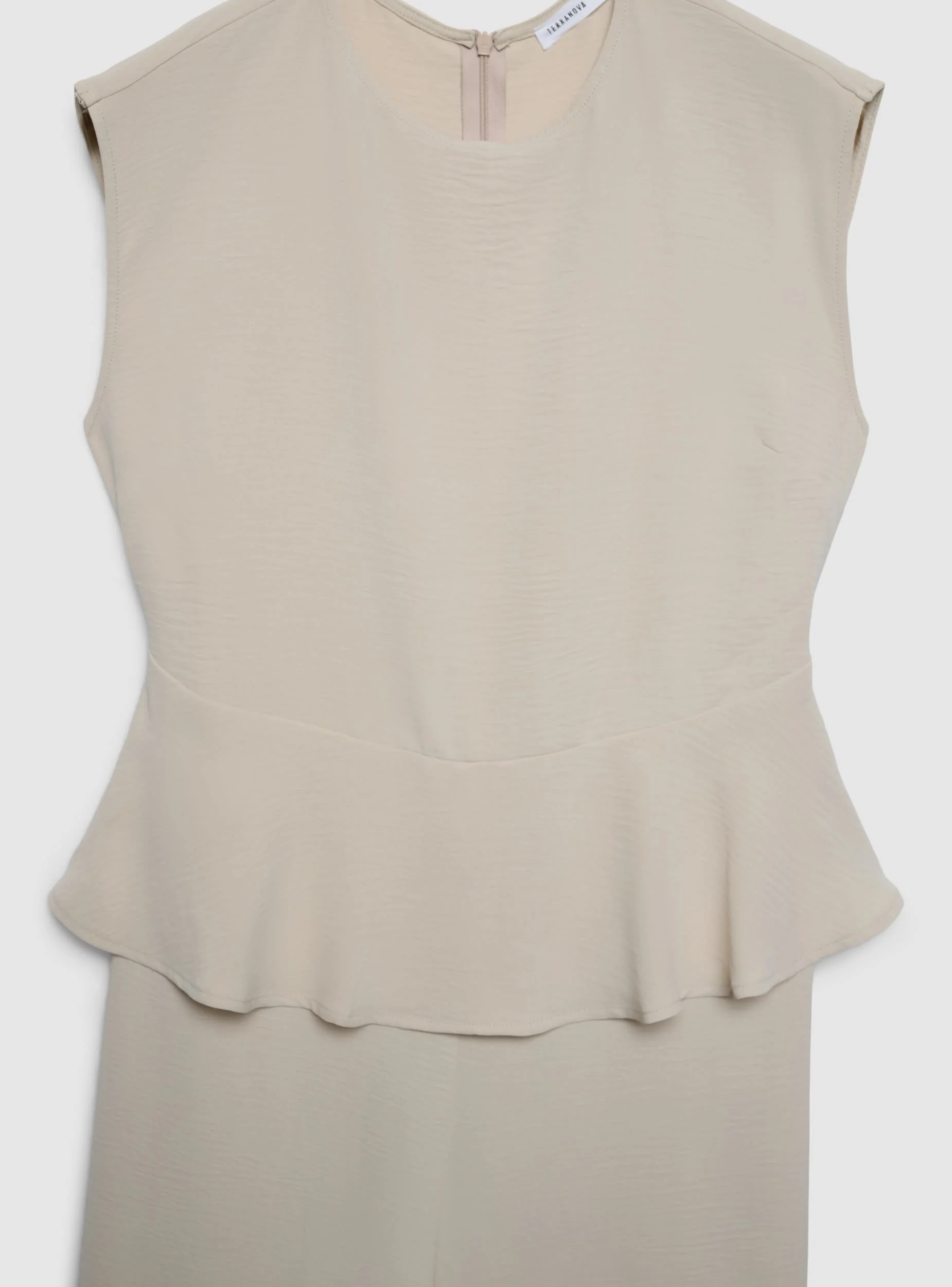 Tuta smanicata con peplum - Image 4