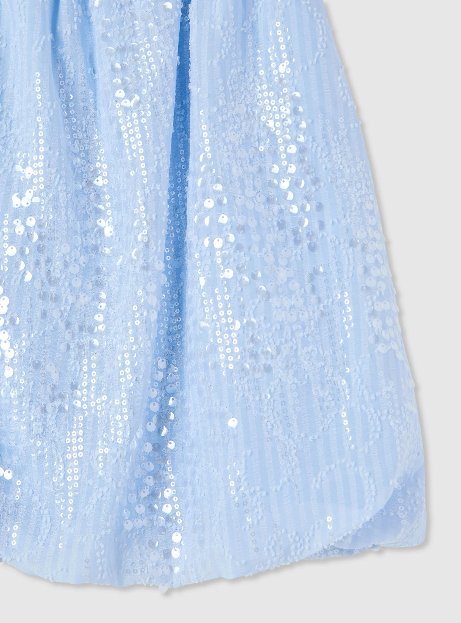 Vestito a fascia con gonna a palloncino e paillettes - Image 6