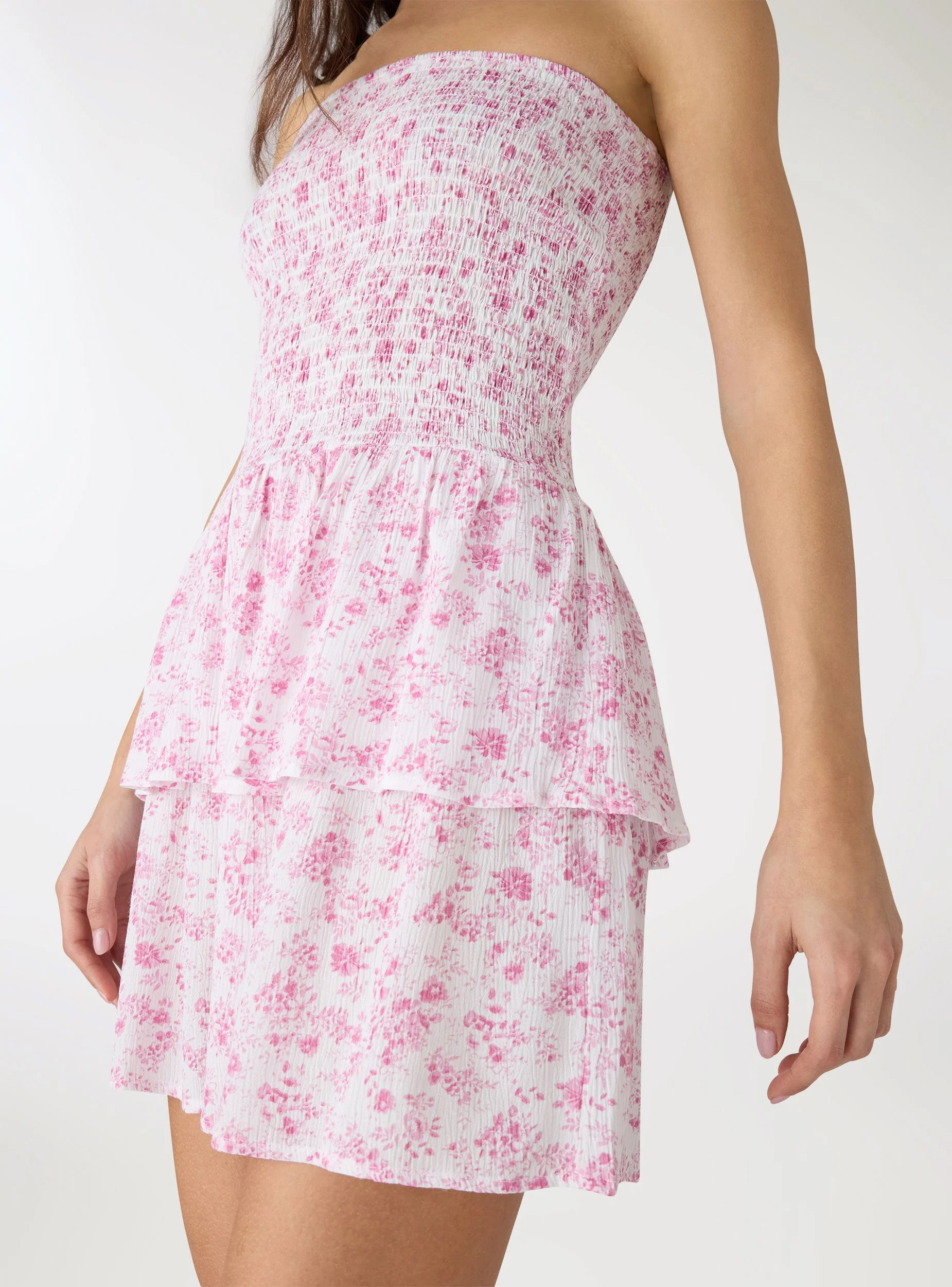 Vestito a fascia con stampa floreale - Image 4